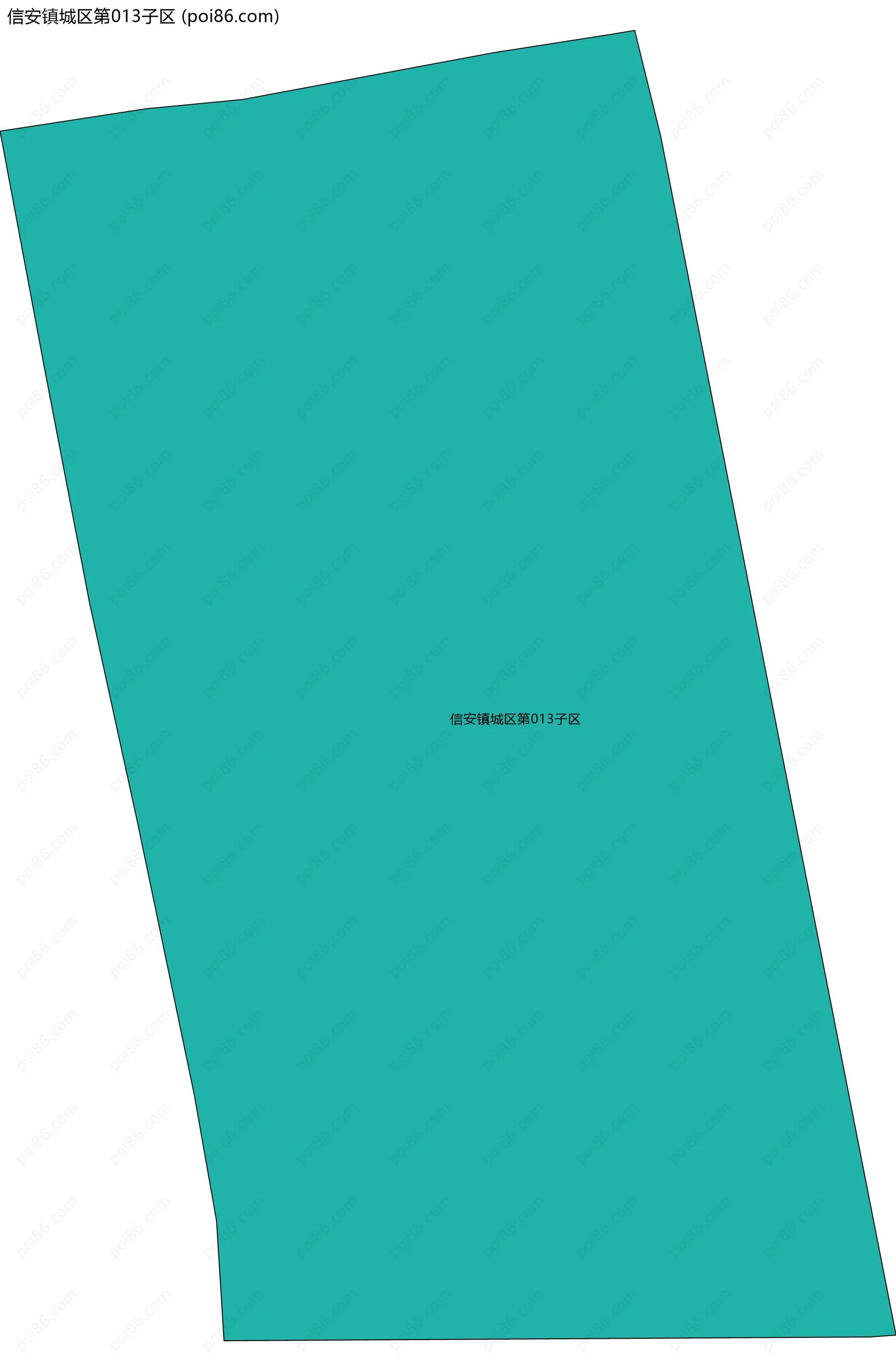 信安镇城区第013子区边界地图