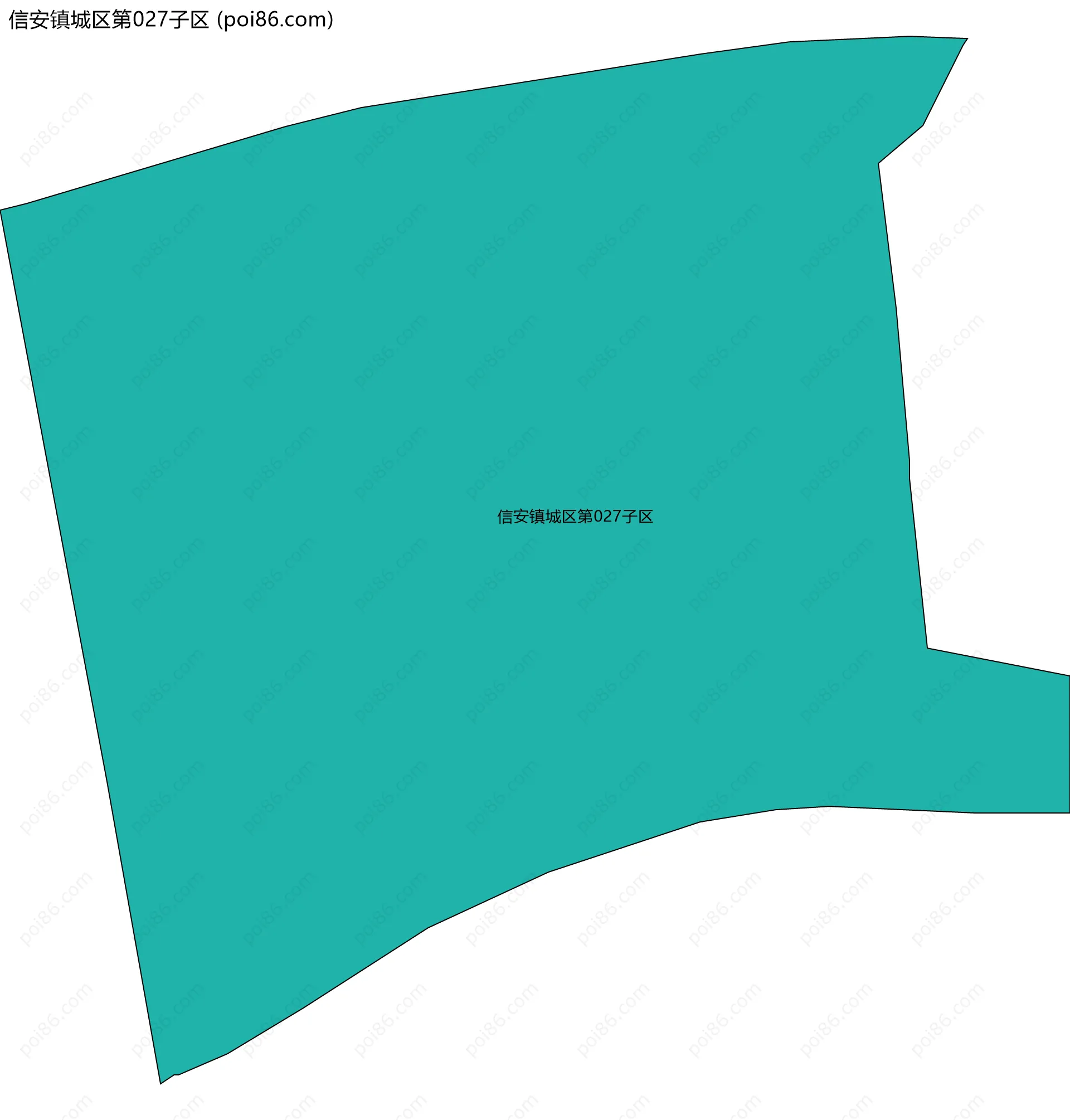 信安镇城区第027子区边界地图