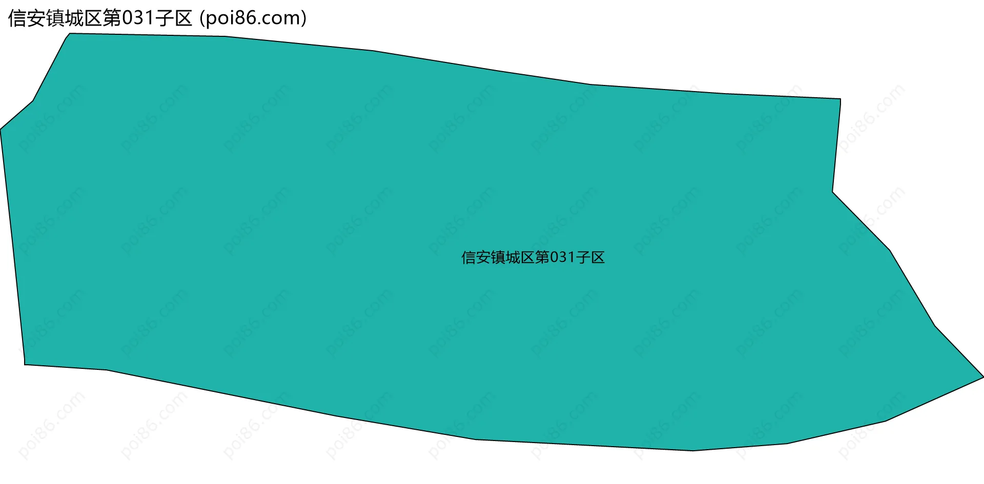 信安镇城区第031子区边界地图