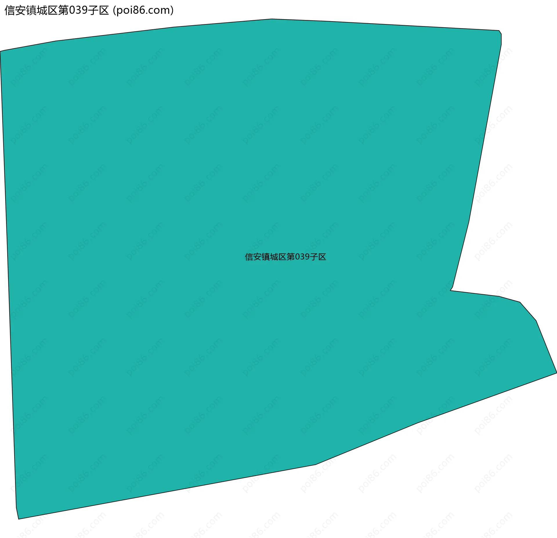 信安镇城区第039子区边界地图