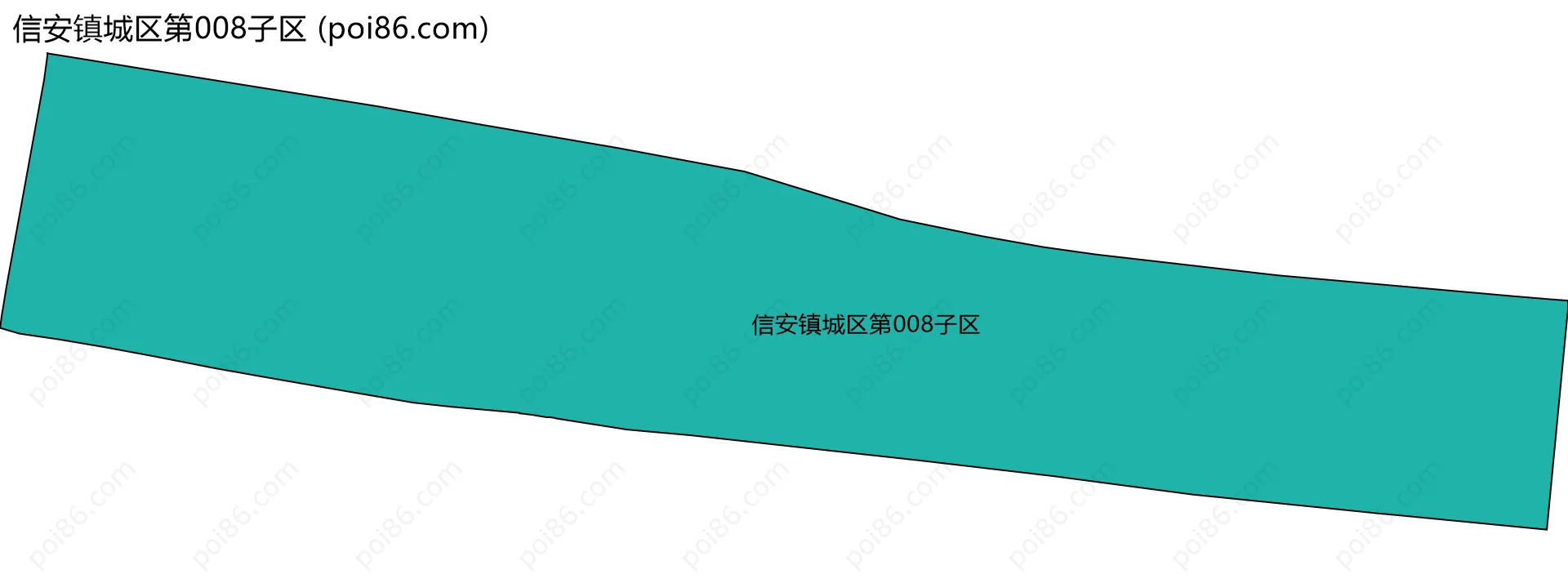 信安镇城区第008子区边界地图