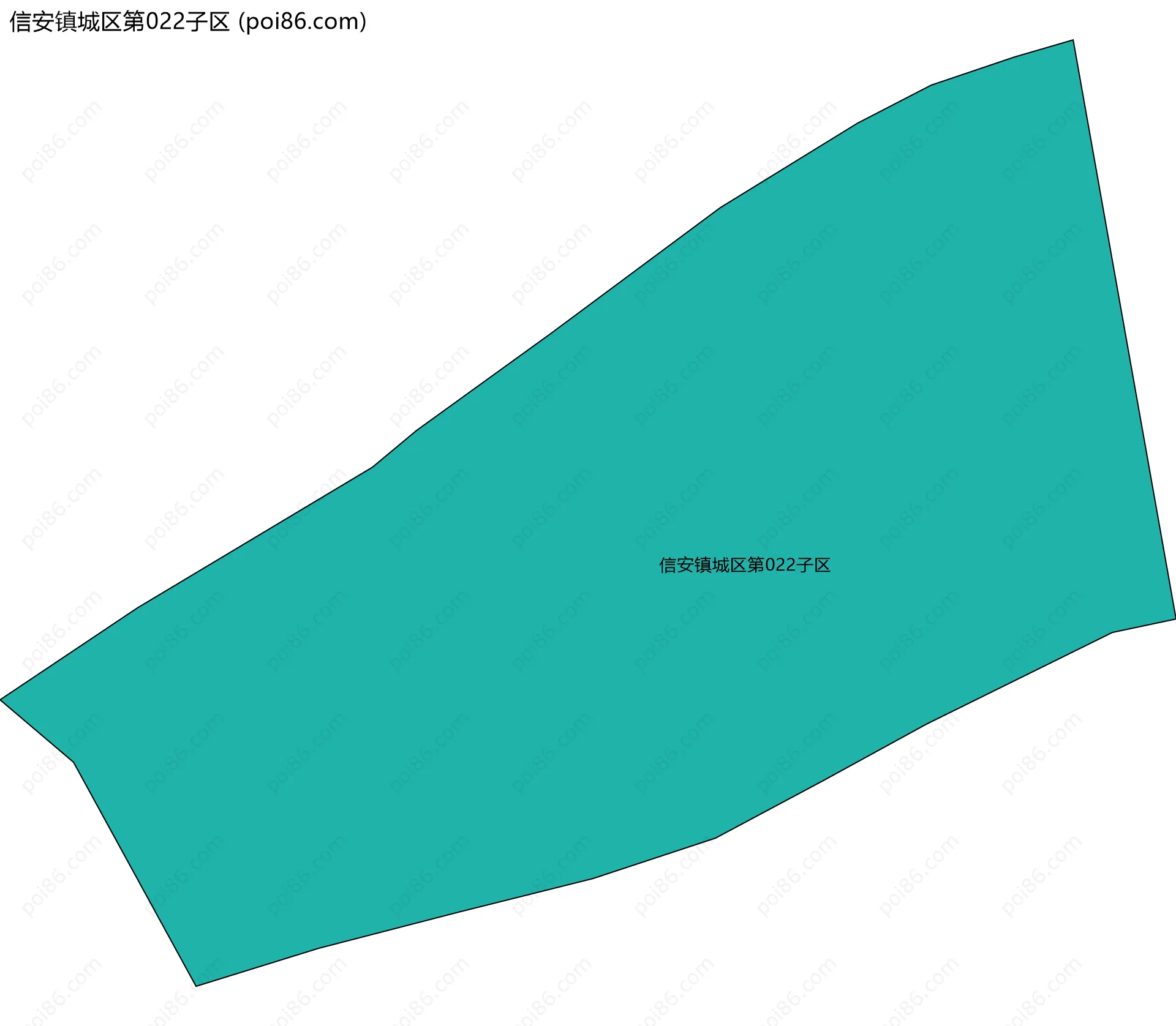 信安镇城区第022子区边界地图