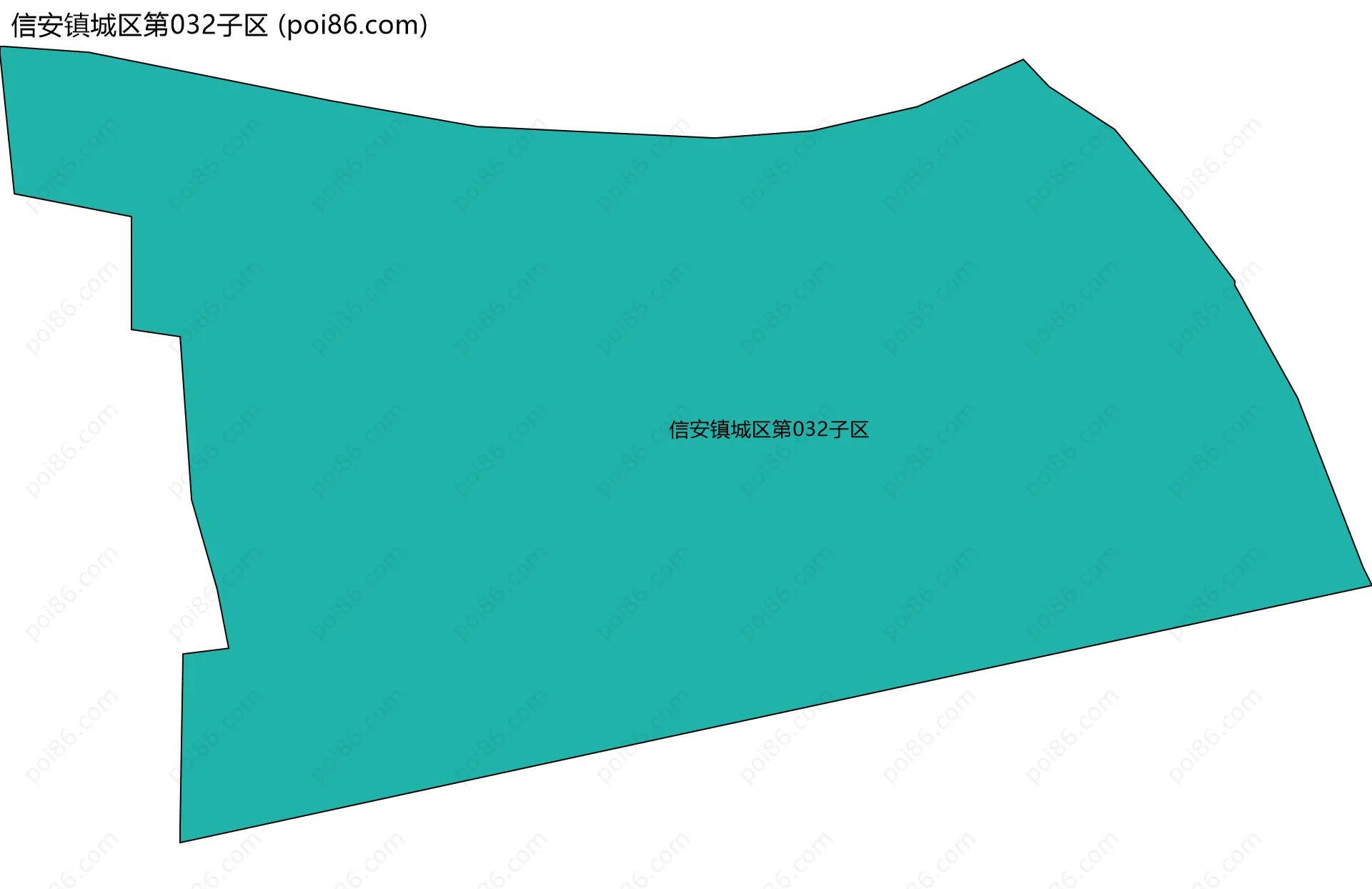 信安镇城区第032子区边界地图