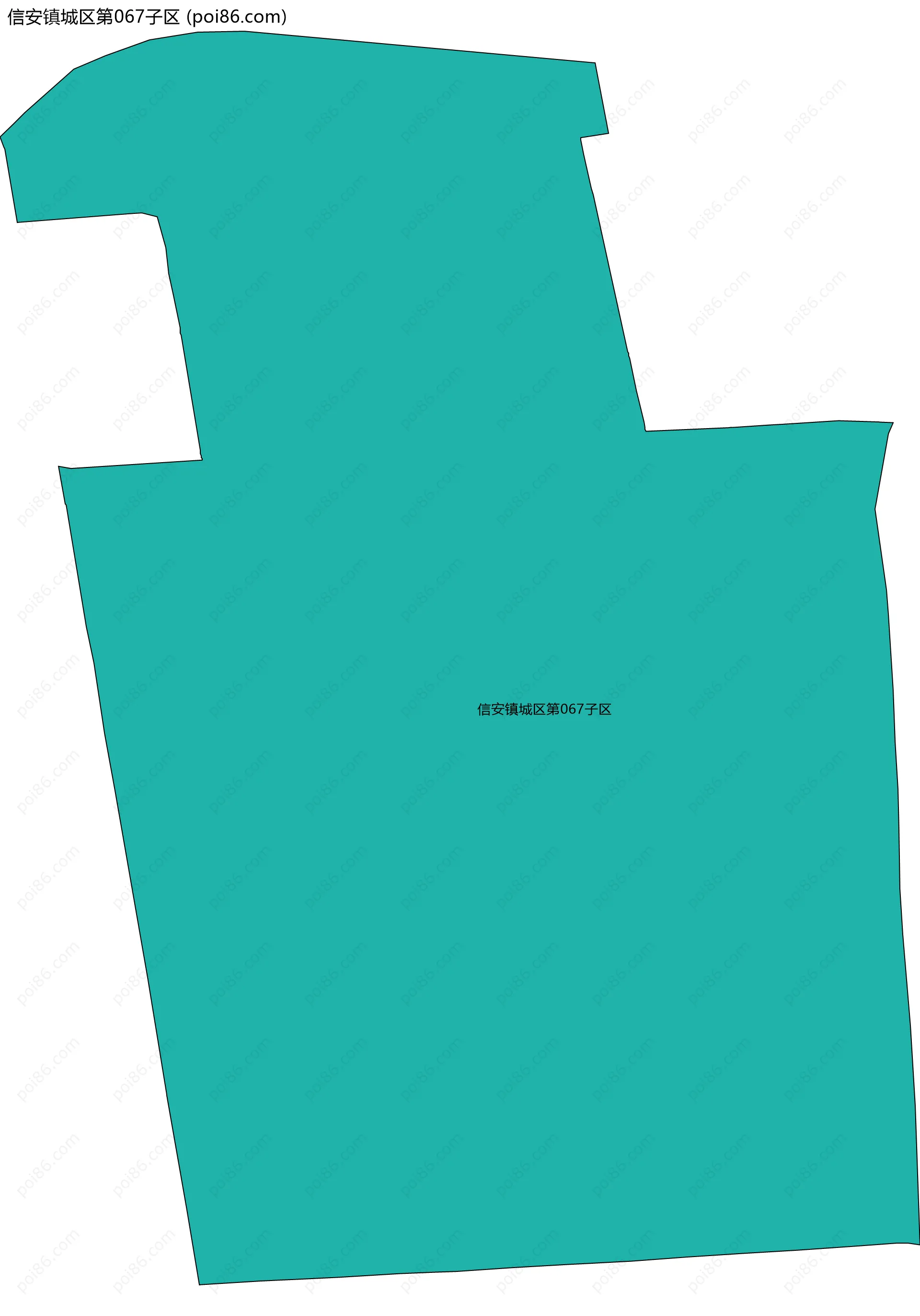 信安镇城区第067子区边界地图