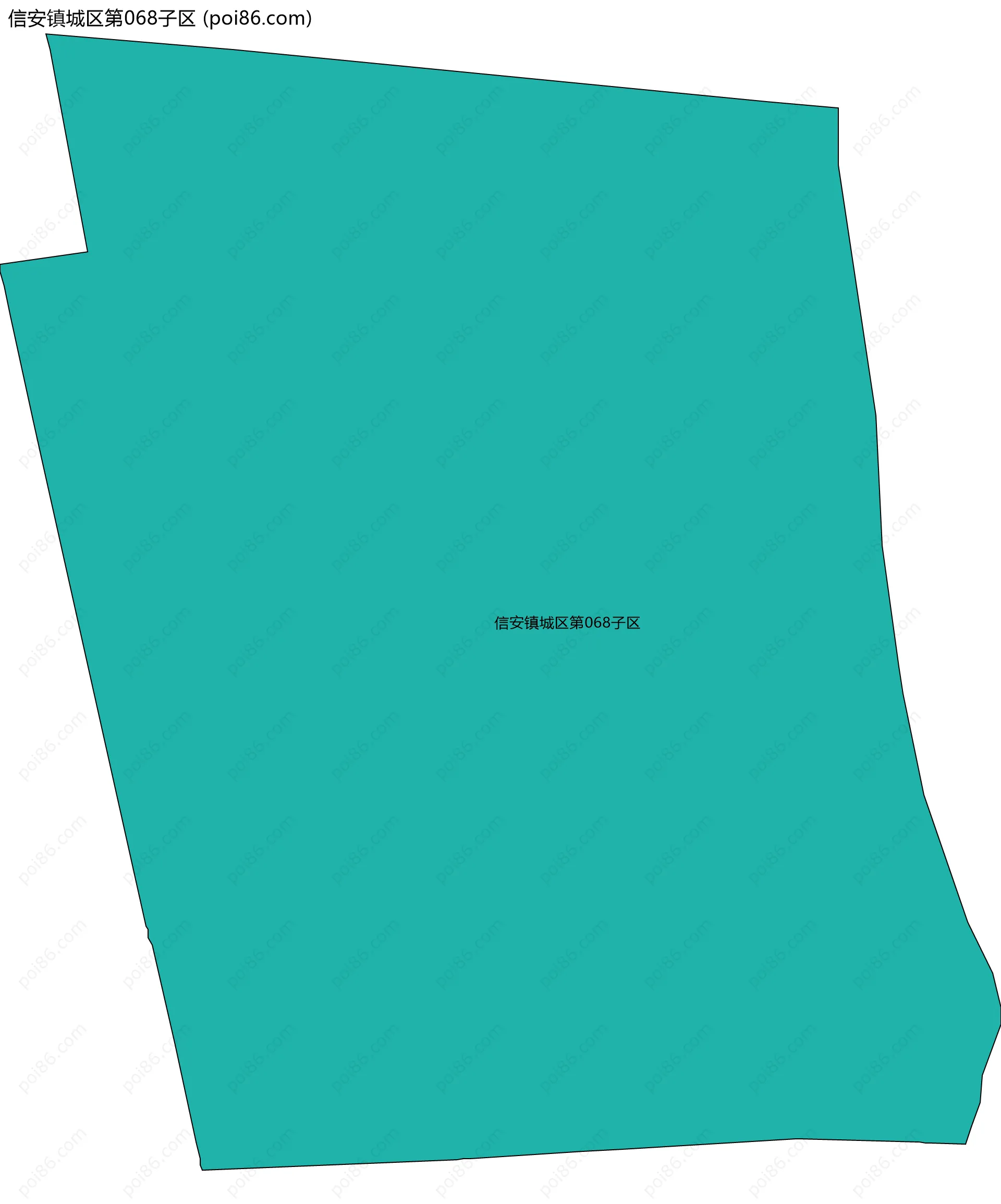 信安镇城区第068子区边界地图
