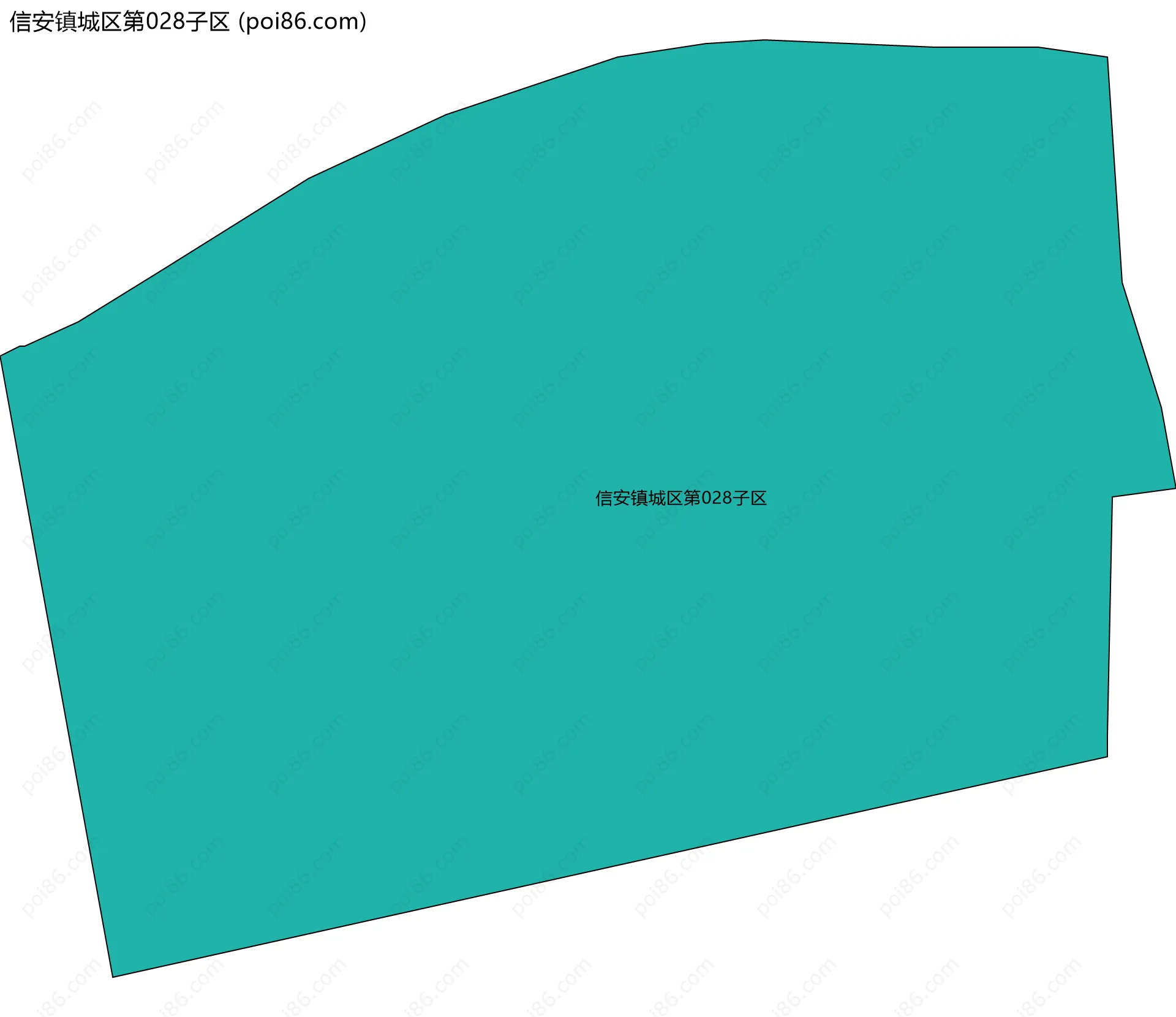信安镇城区第028子区边界地图
