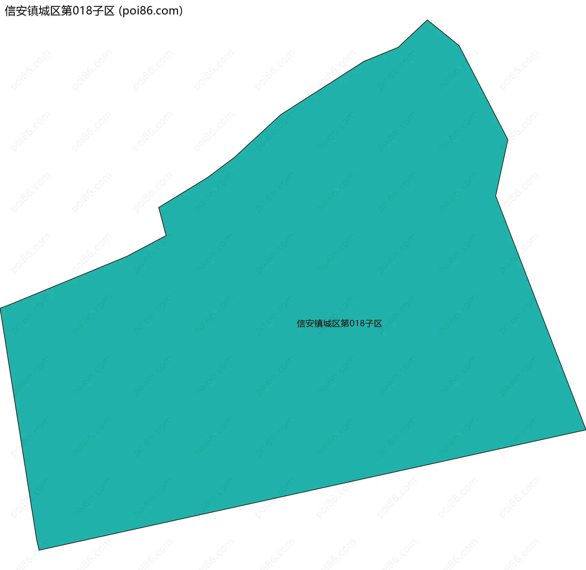 信安镇城区第018子区边界地图