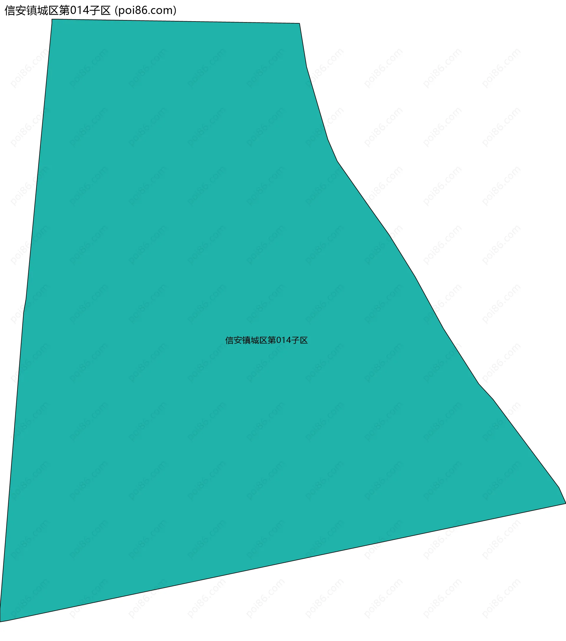 信安镇城区第014子区边界地图