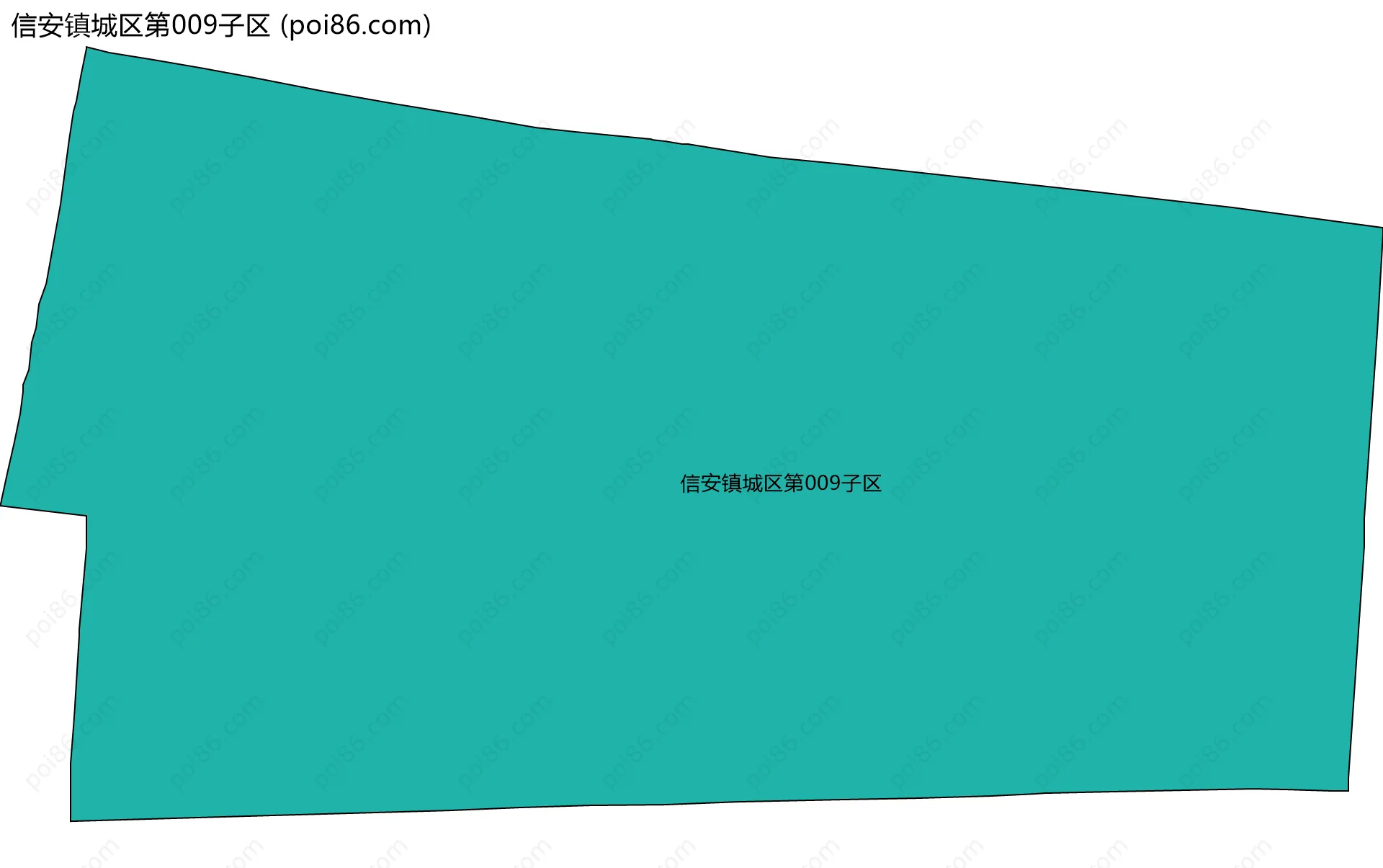 信安镇城区第009子区边界地图