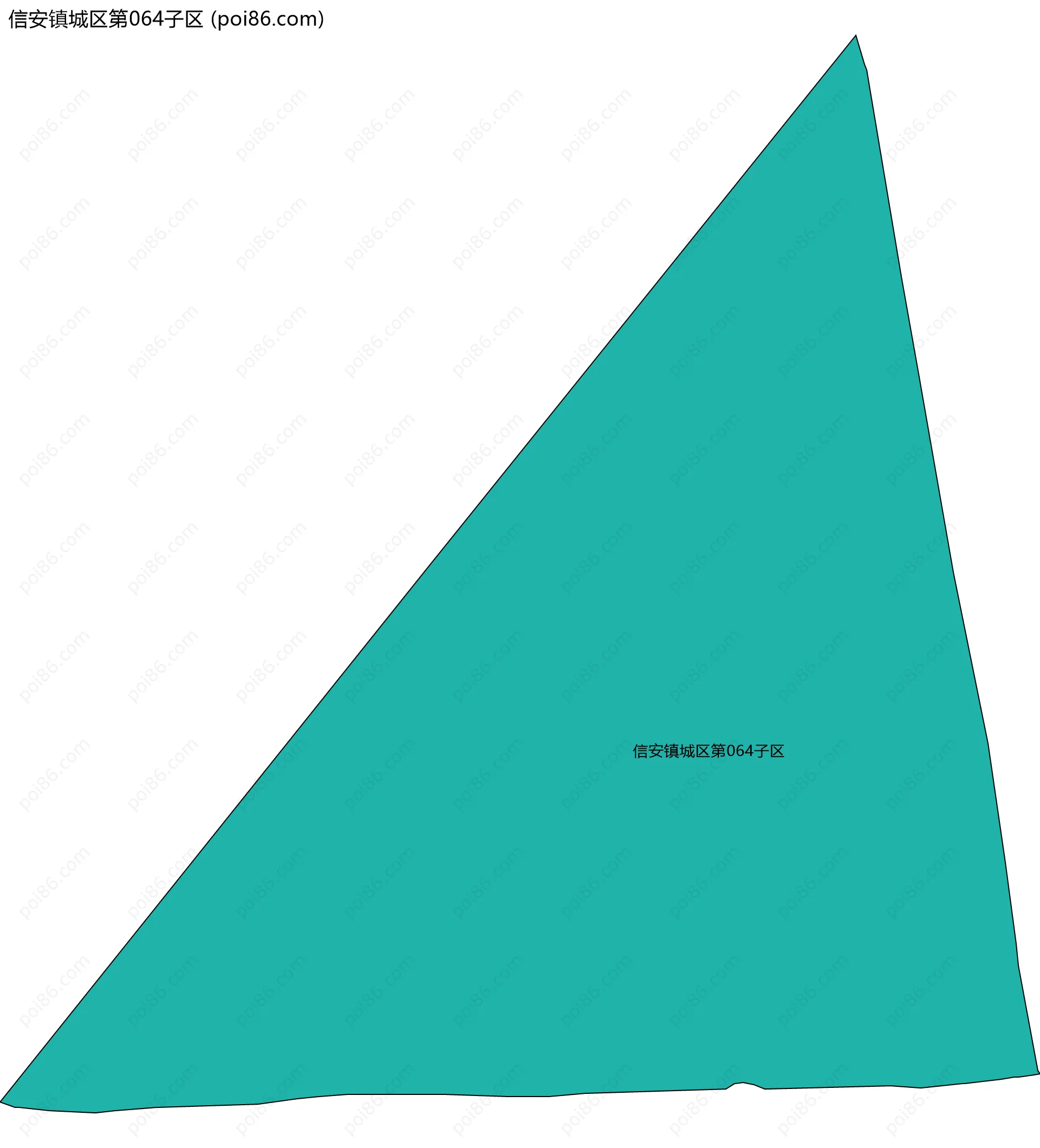 信安镇城区第064子区边界地图