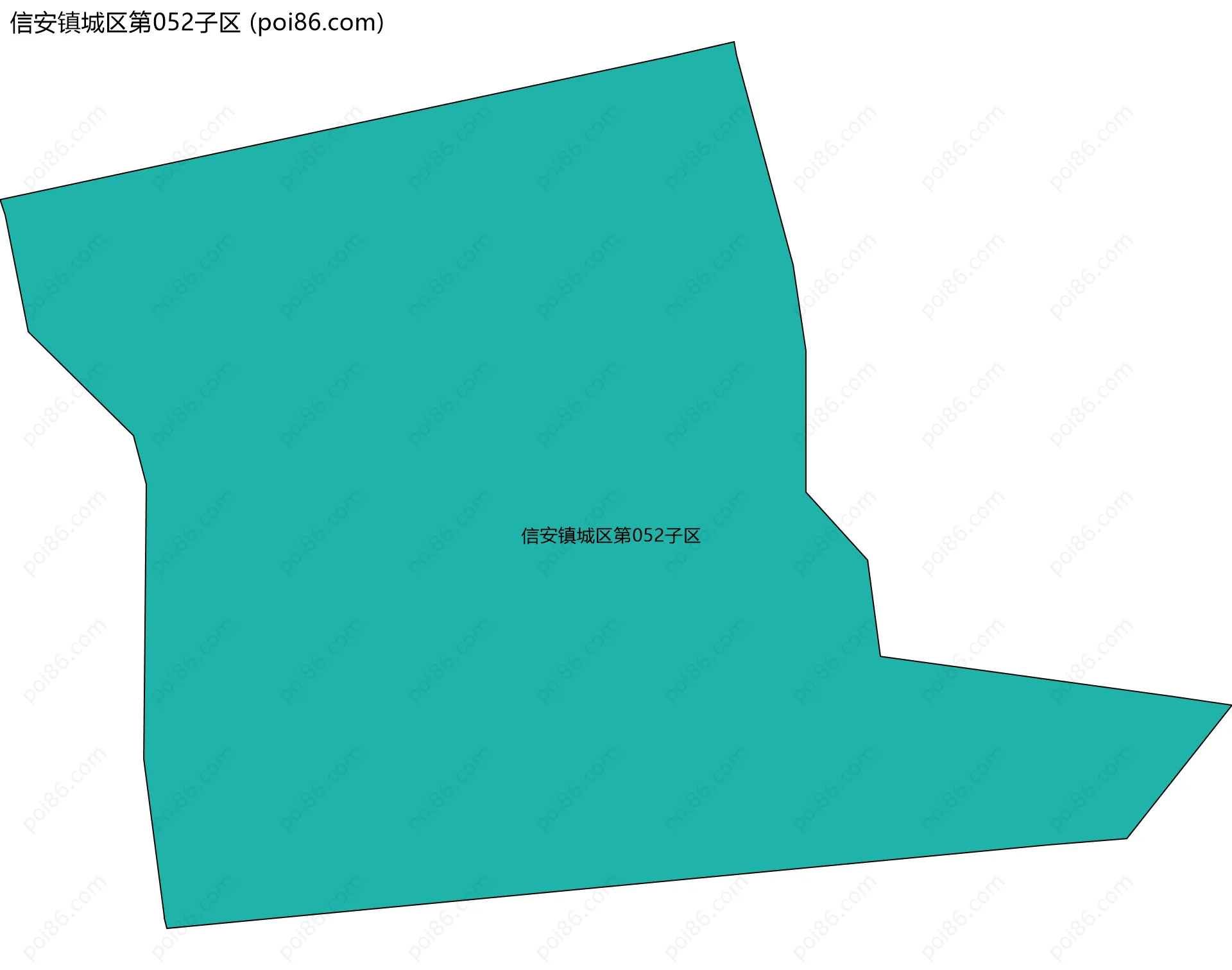 信安镇城区第052子区边界地图