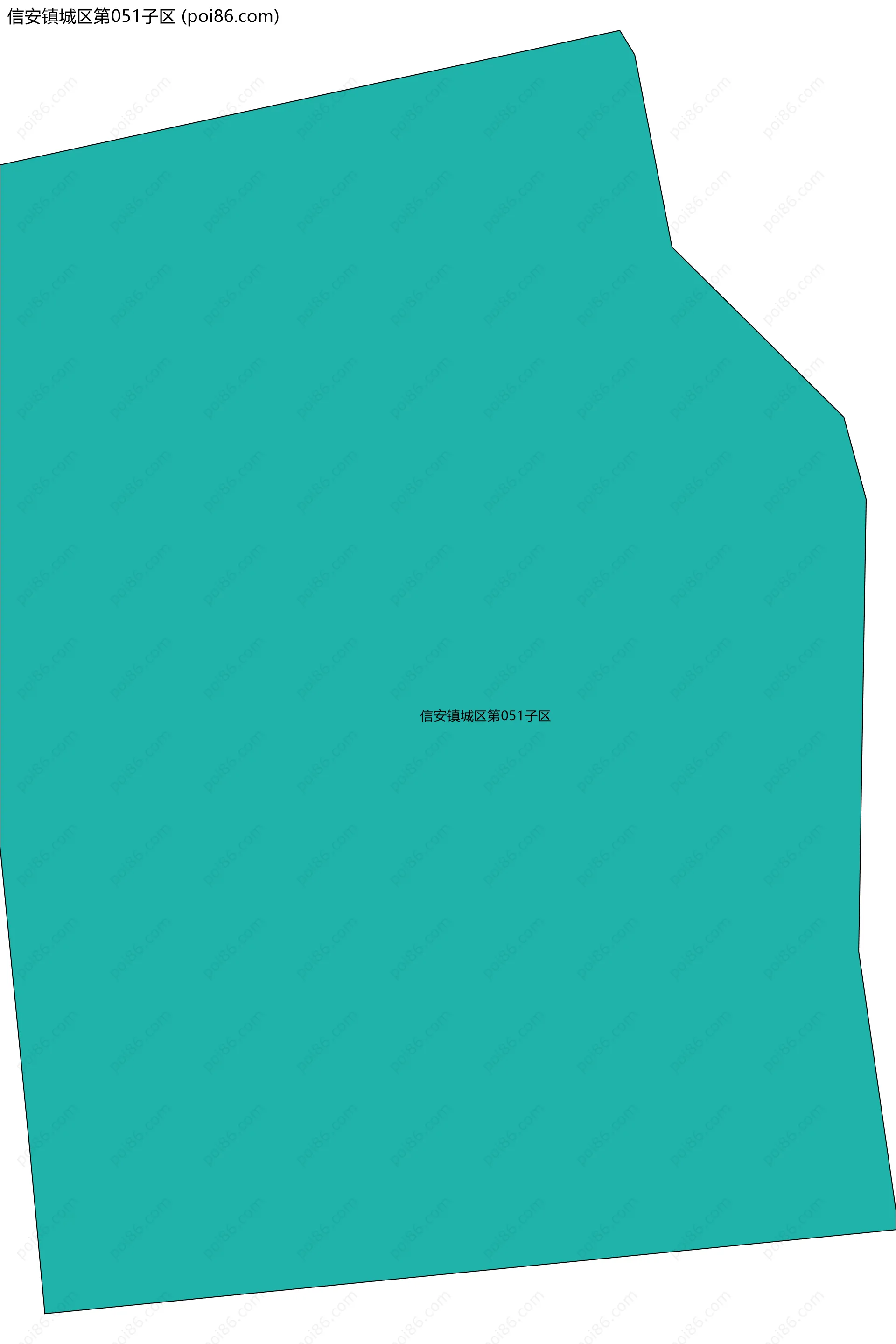 信安镇城区第051子区边界地图