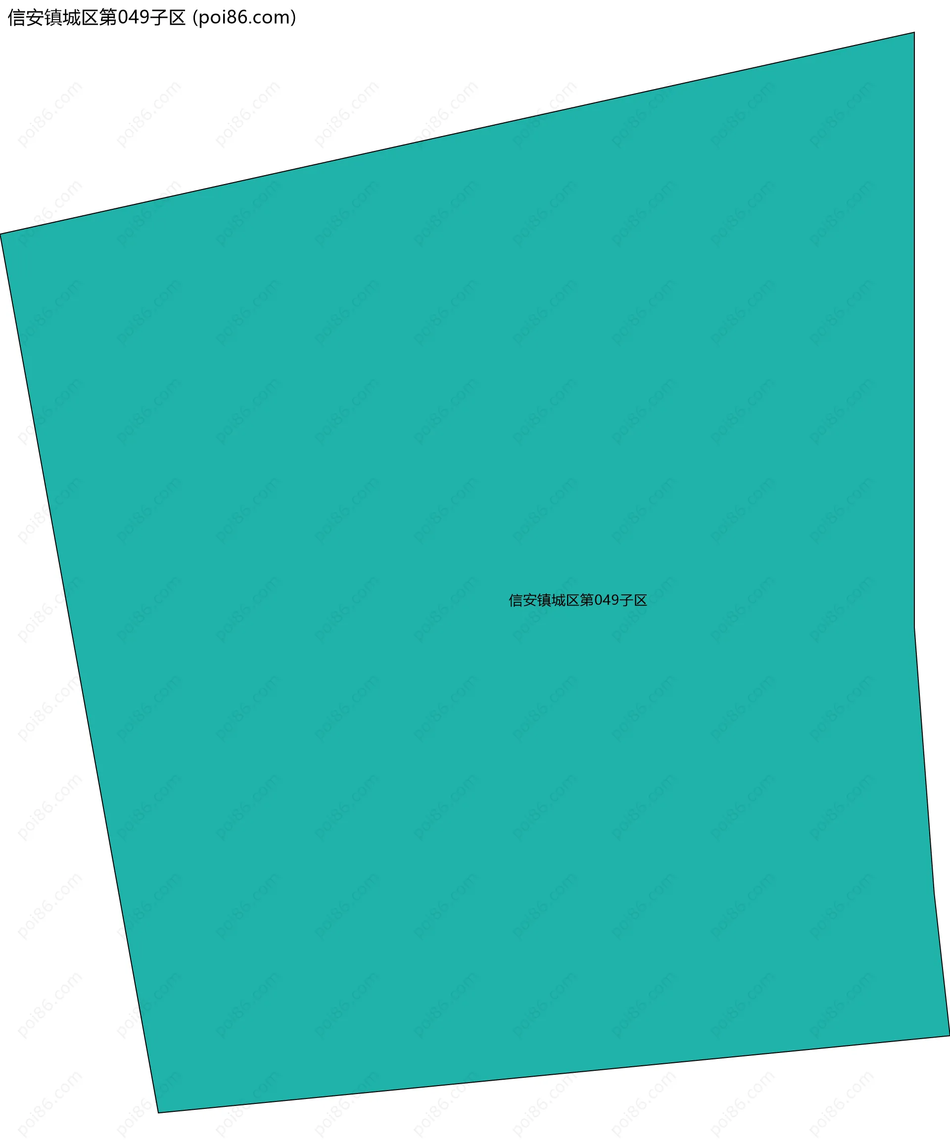 信安镇城区第049子区边界地图