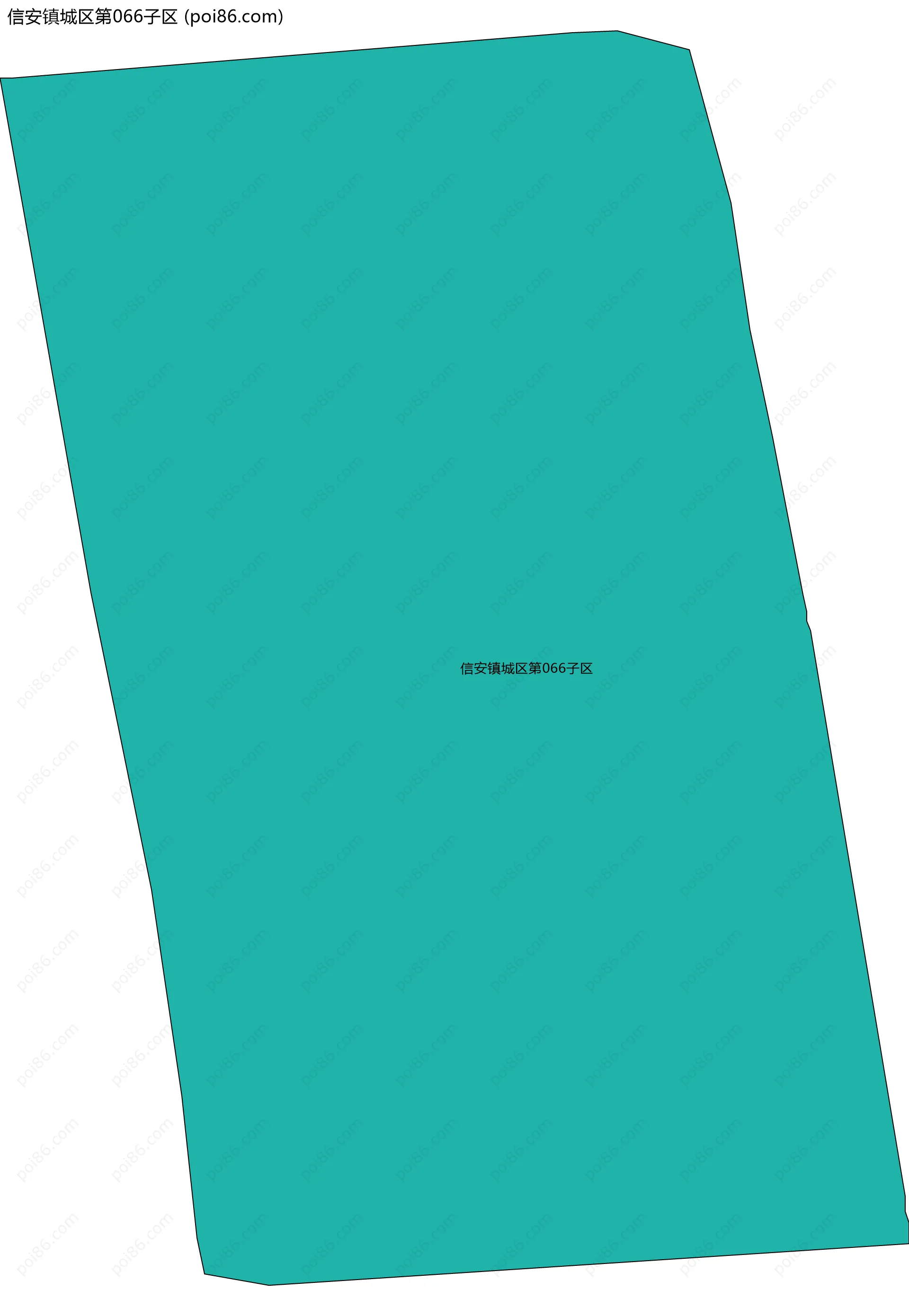 信安镇城区第066子区边界地图