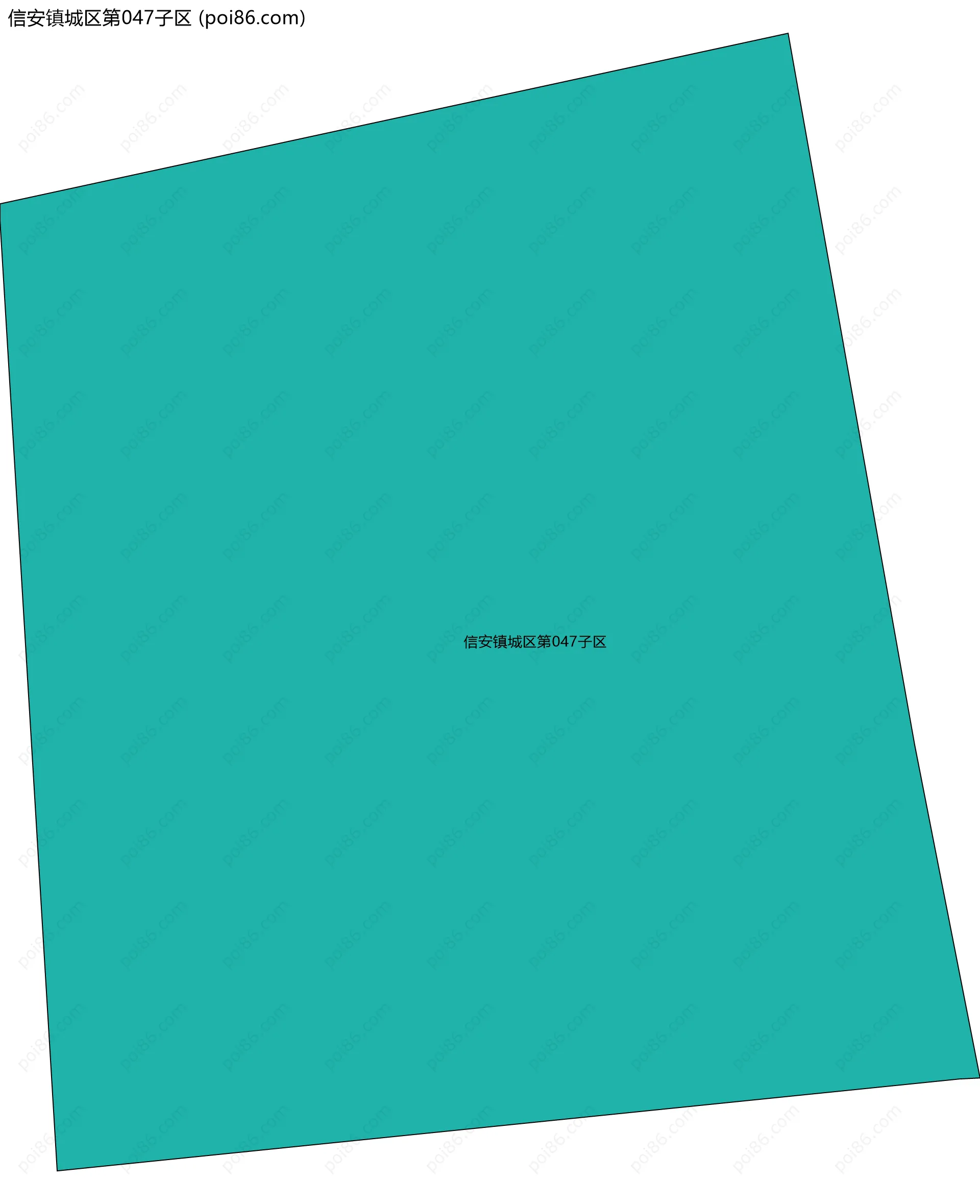 信安镇城区第047子区边界地图
