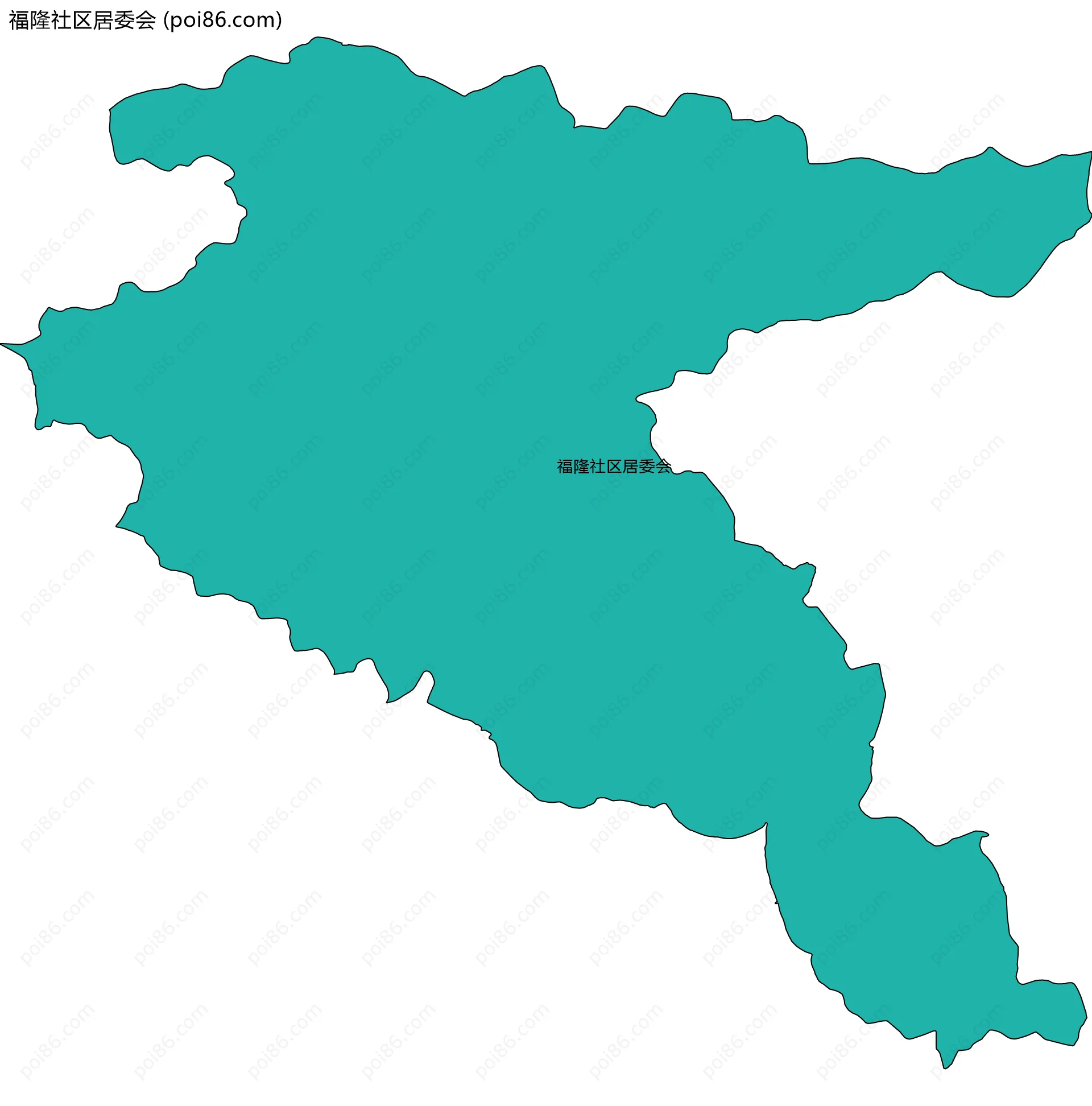 福隆社区居委会边界地图