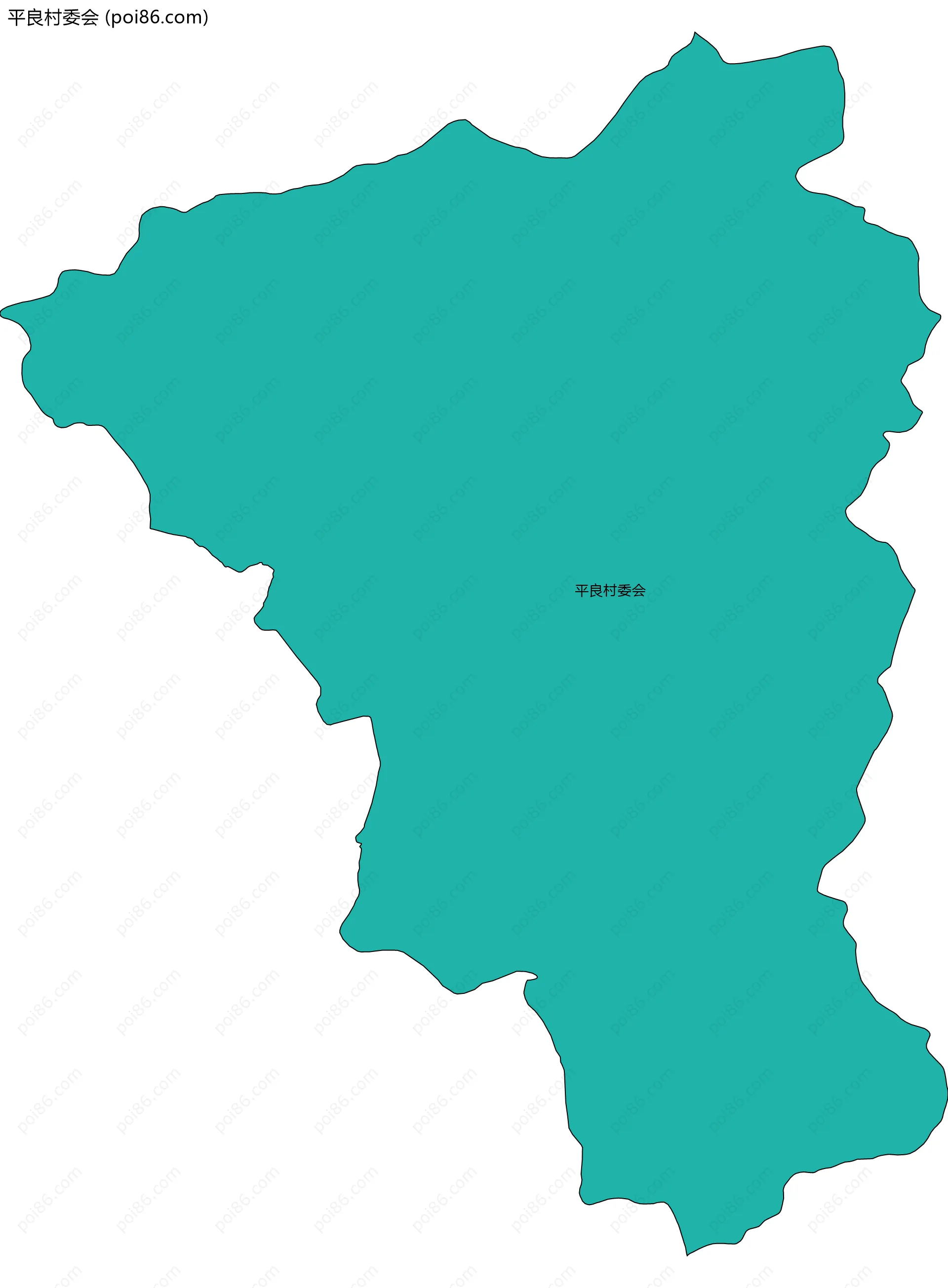 平良村委会边界地图