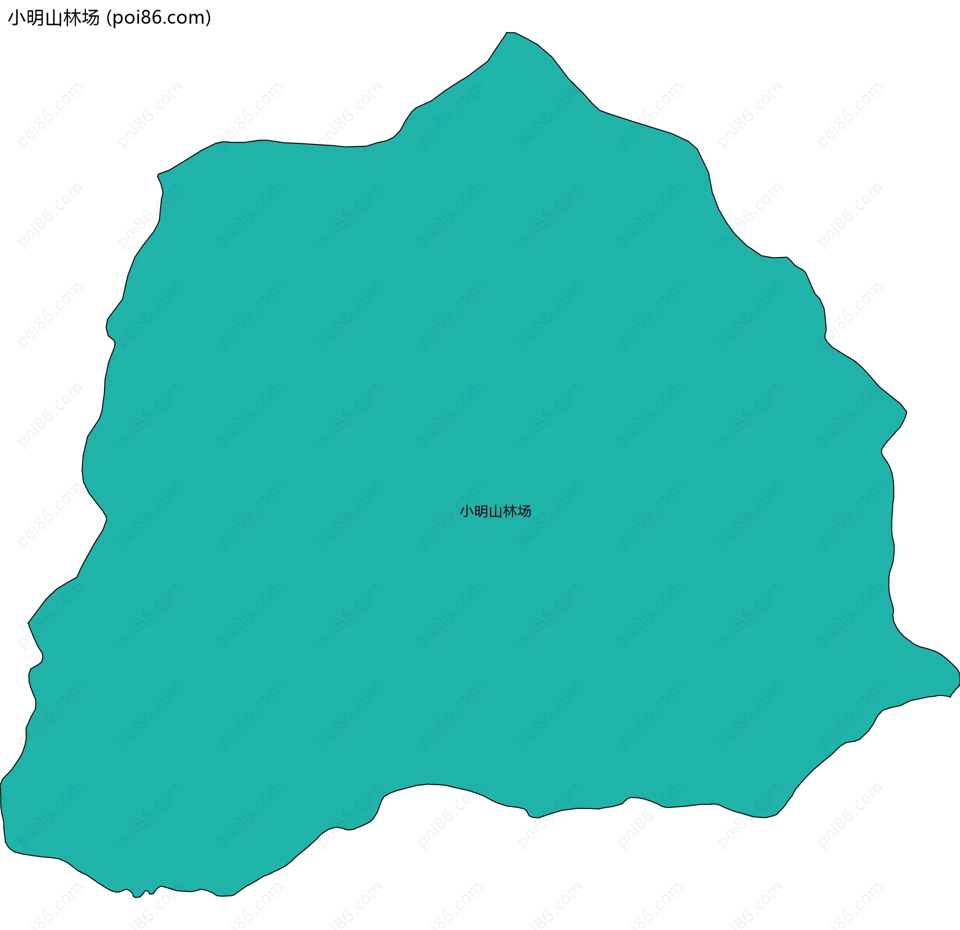 小明山林场边界地图