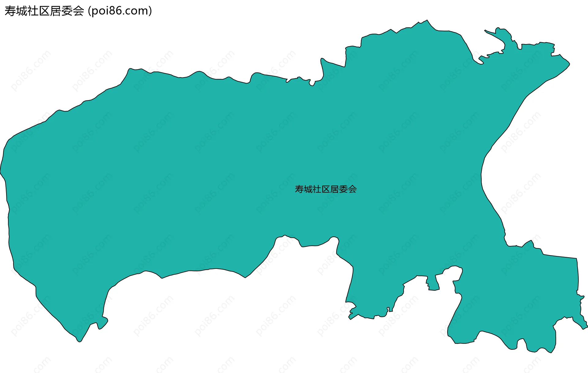 寿城社区居委会边界地图