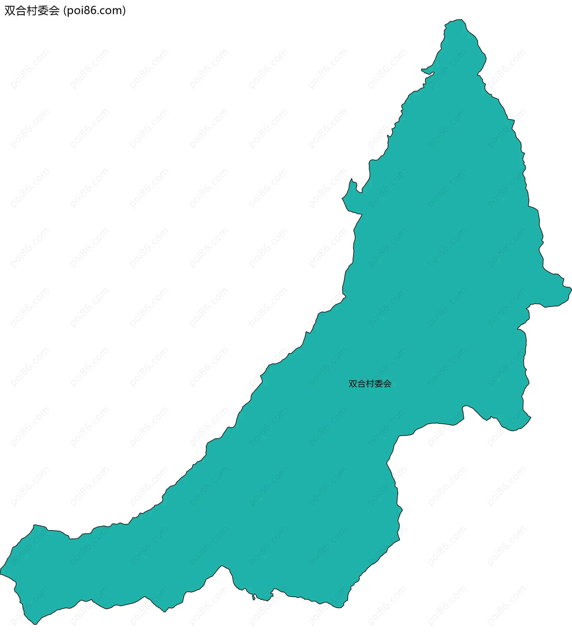 双合村委会边界地图