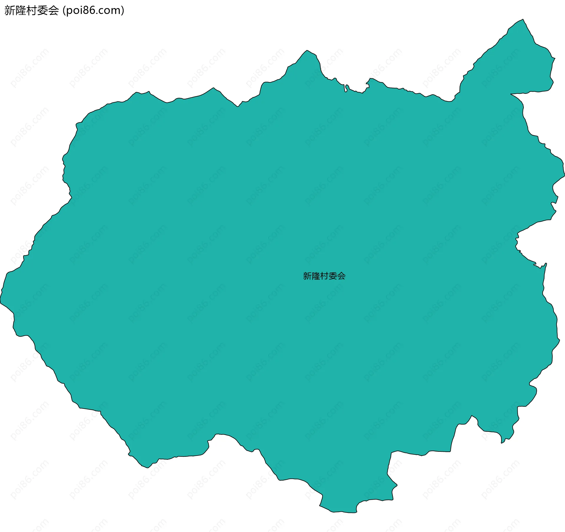 新隆村委会边界地图