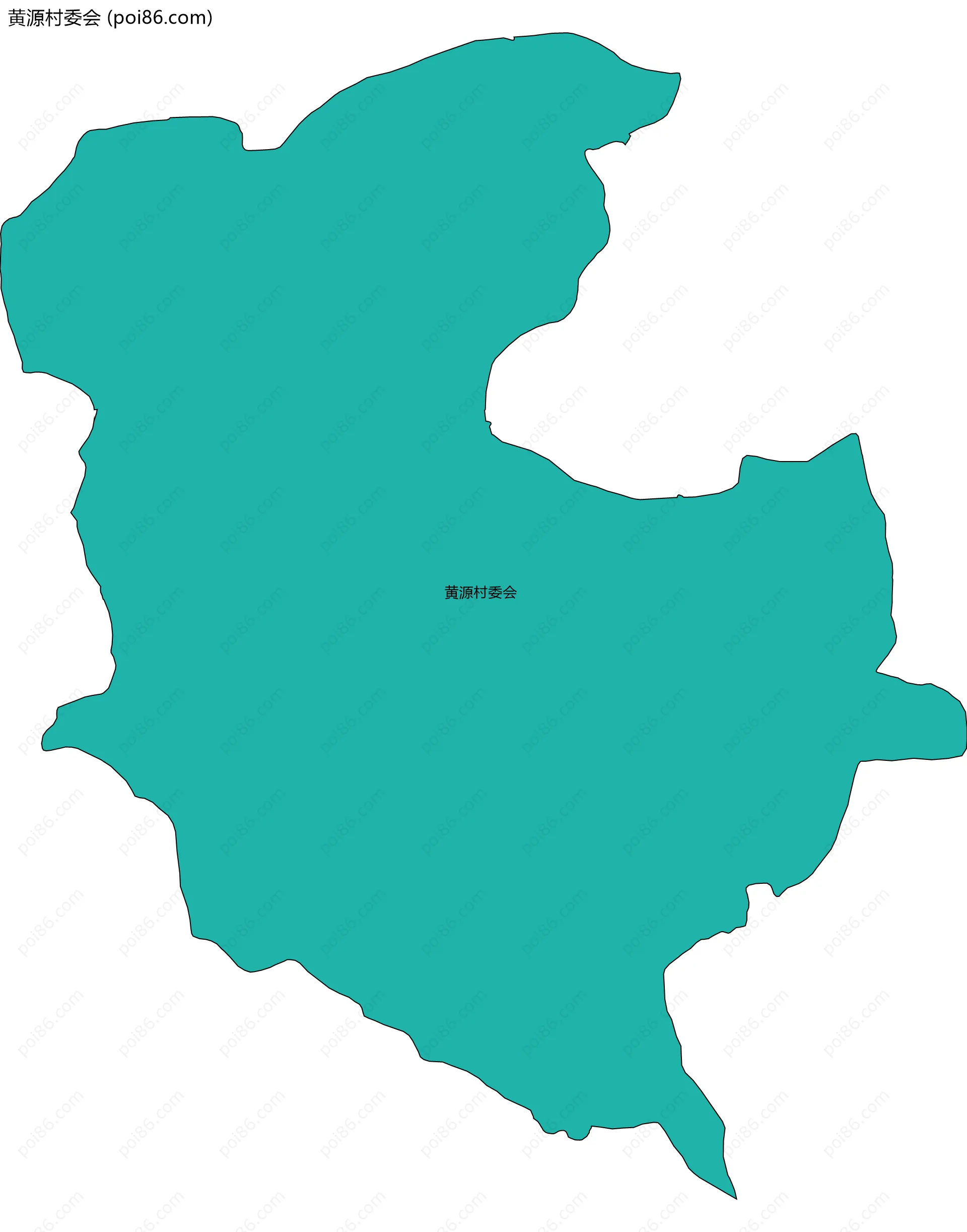 黄源村委会边界地图