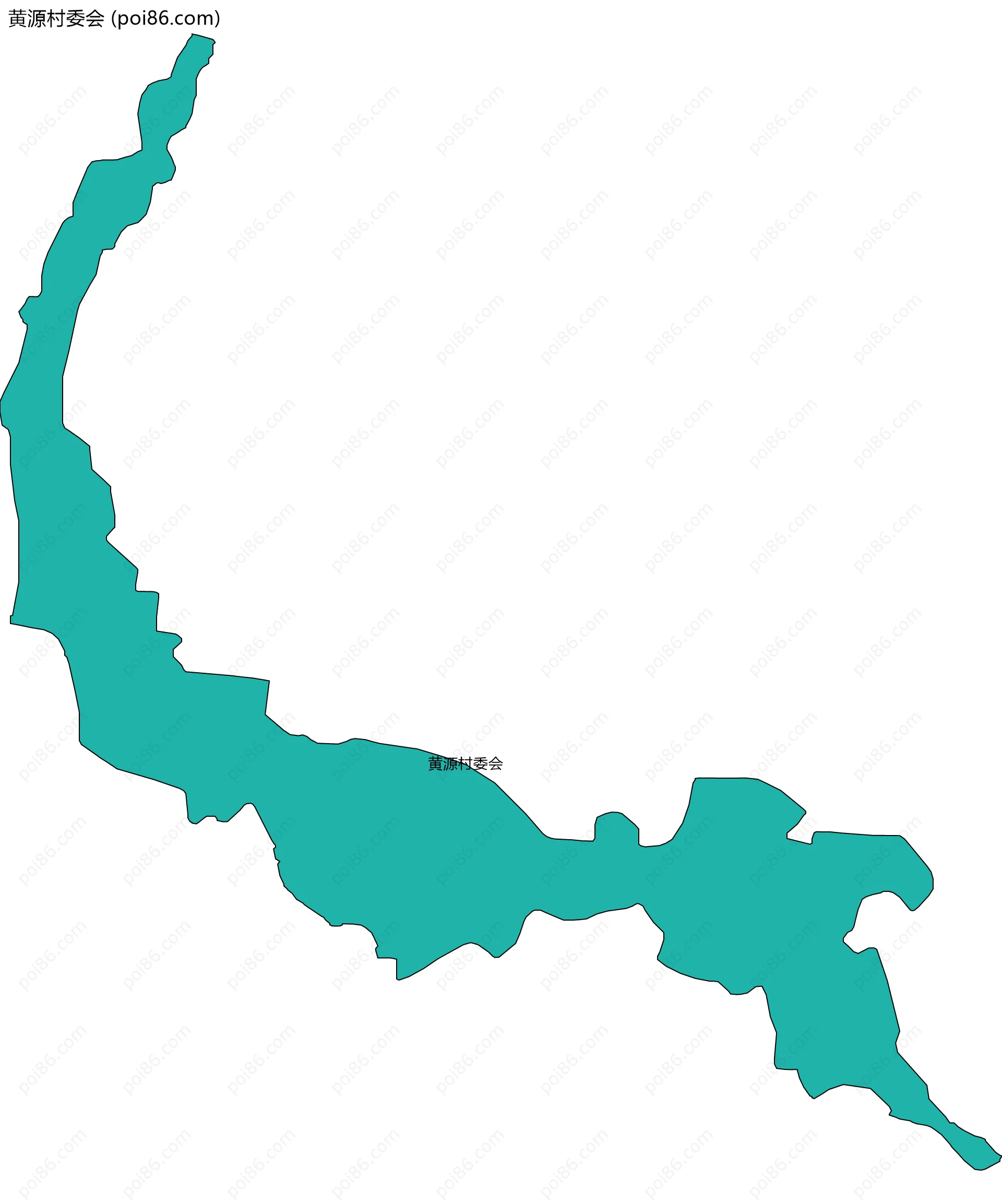 黄源村委会边界地图