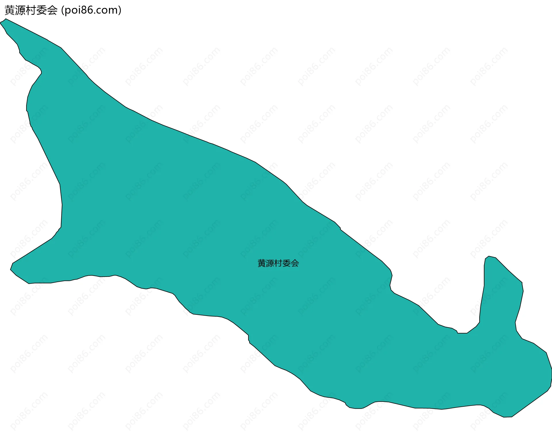 黄源村委会边界地图