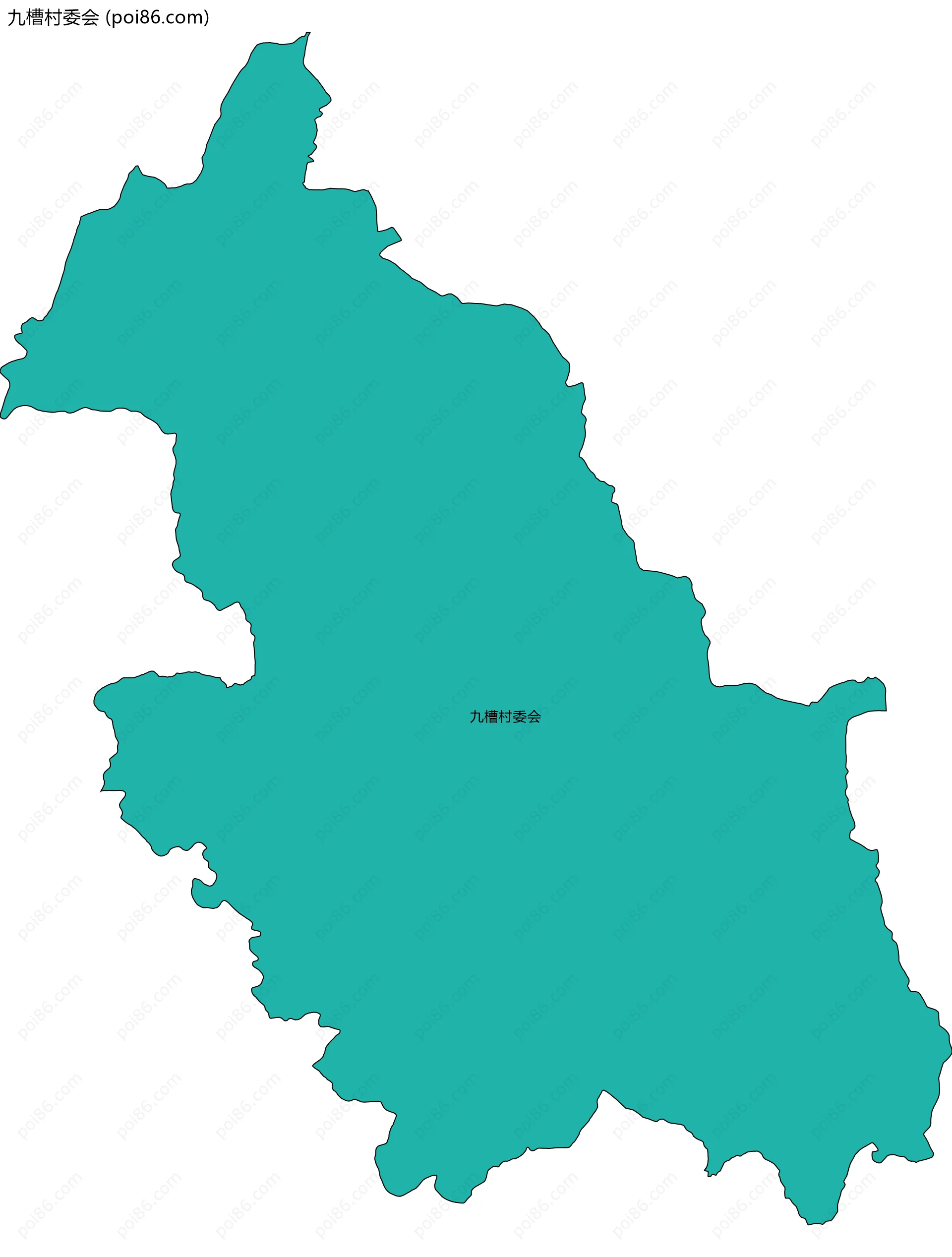 九槽村委会边界地图