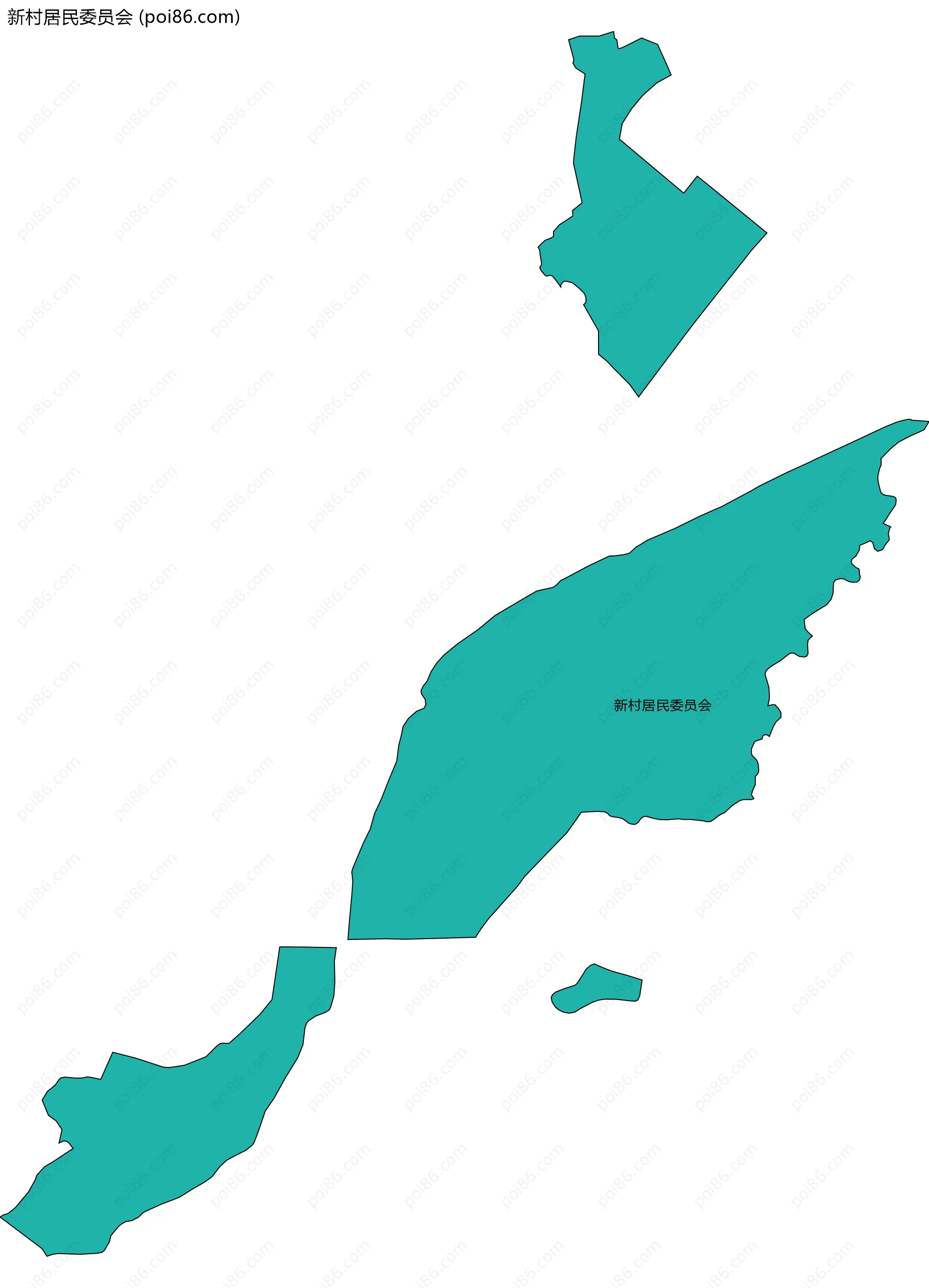 新村居民委员会边界地图