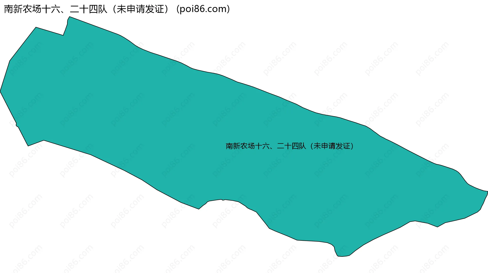 南新农场十六、二十四队（未申请发证）边界地图