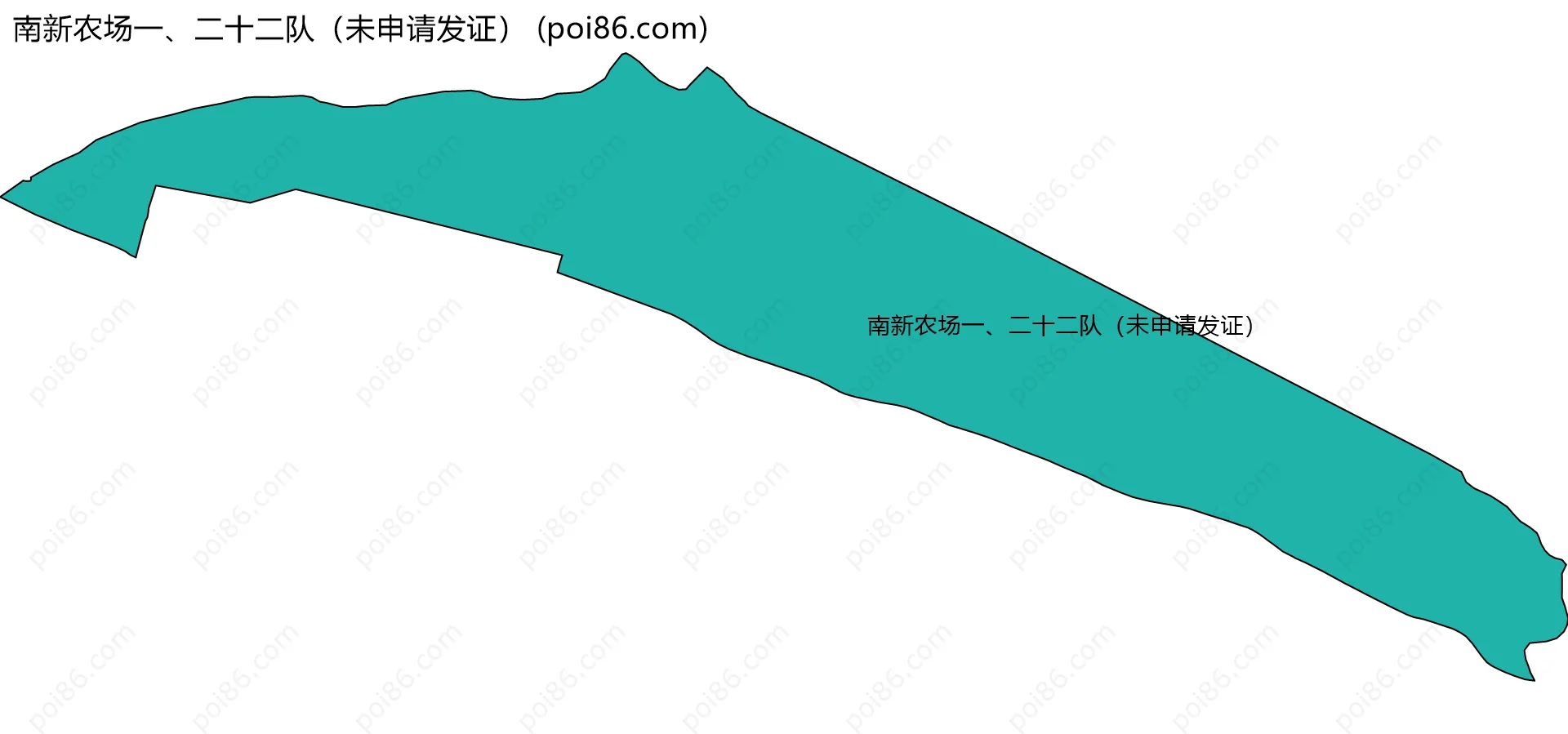 南新农场一、二十二队（未申请发证）边界地图