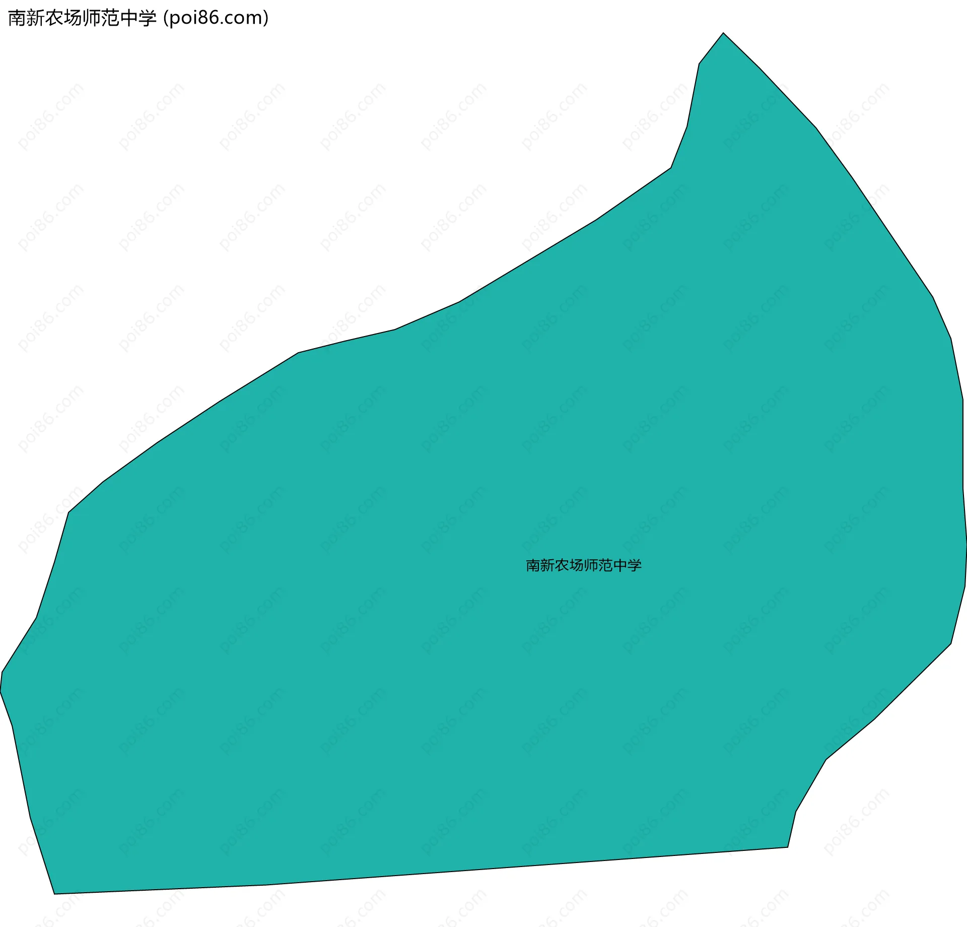 南新农场师范中学边界地图