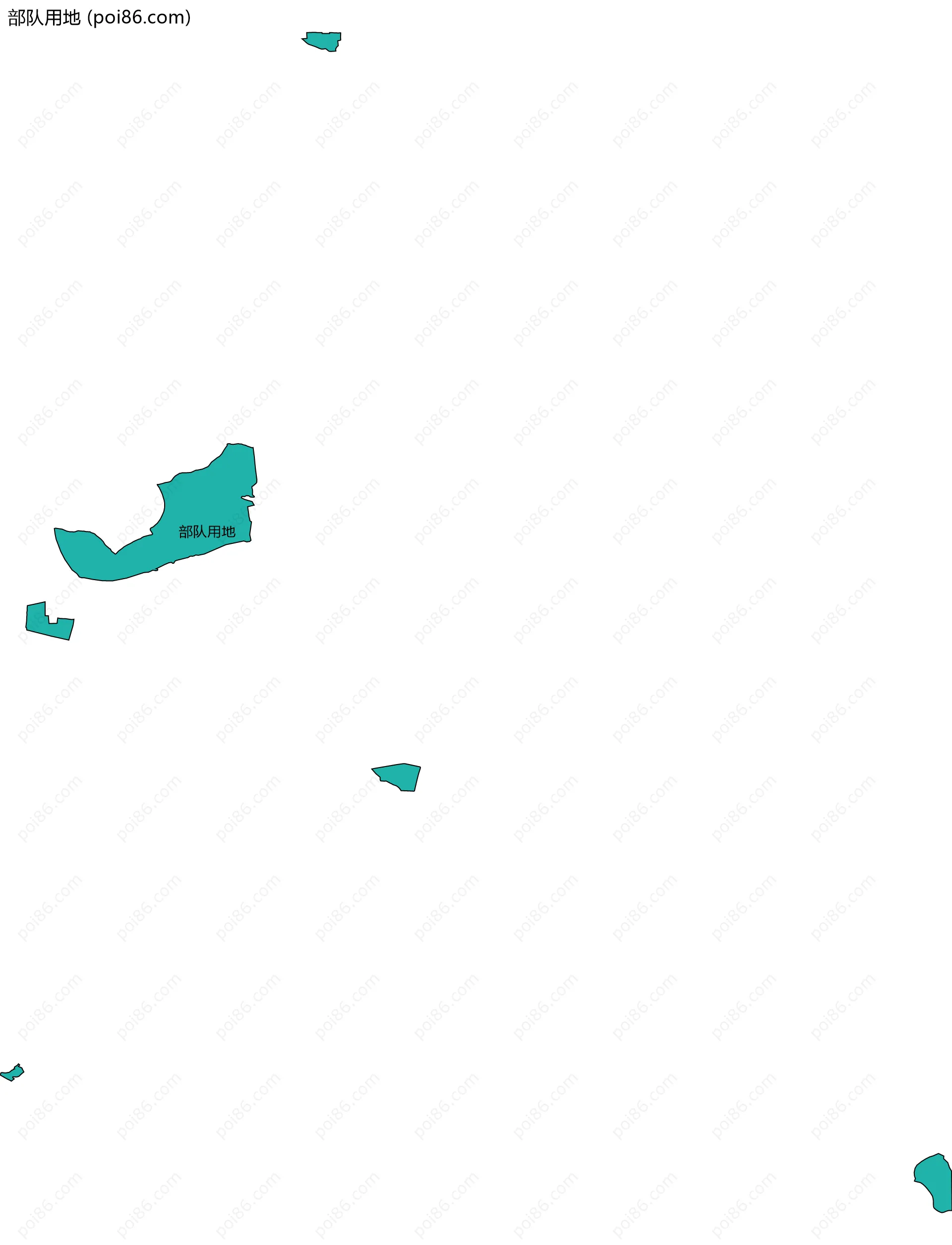 部队用地边界地图