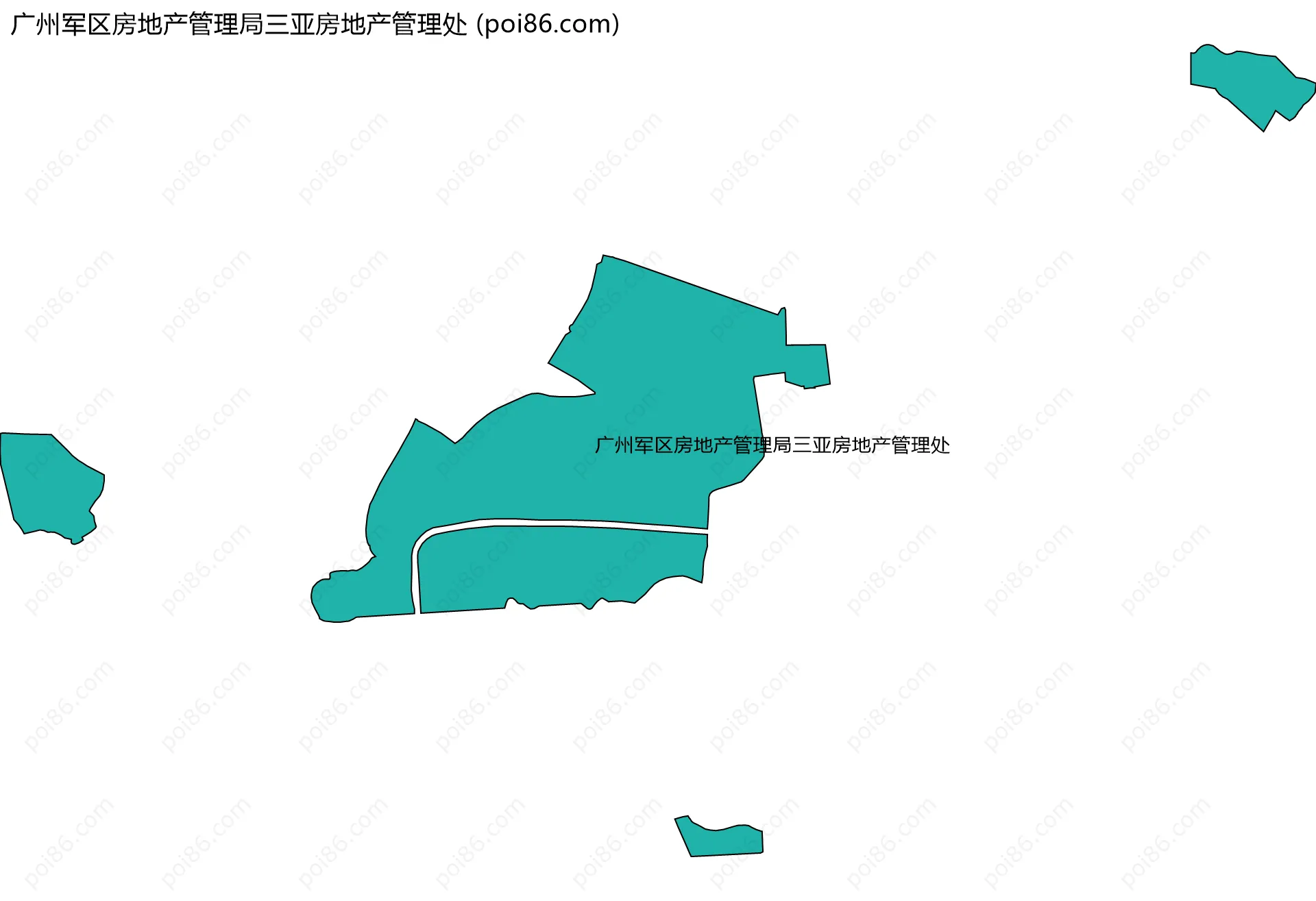 广州军区房地产管理局三亚房地产管理处边界地图