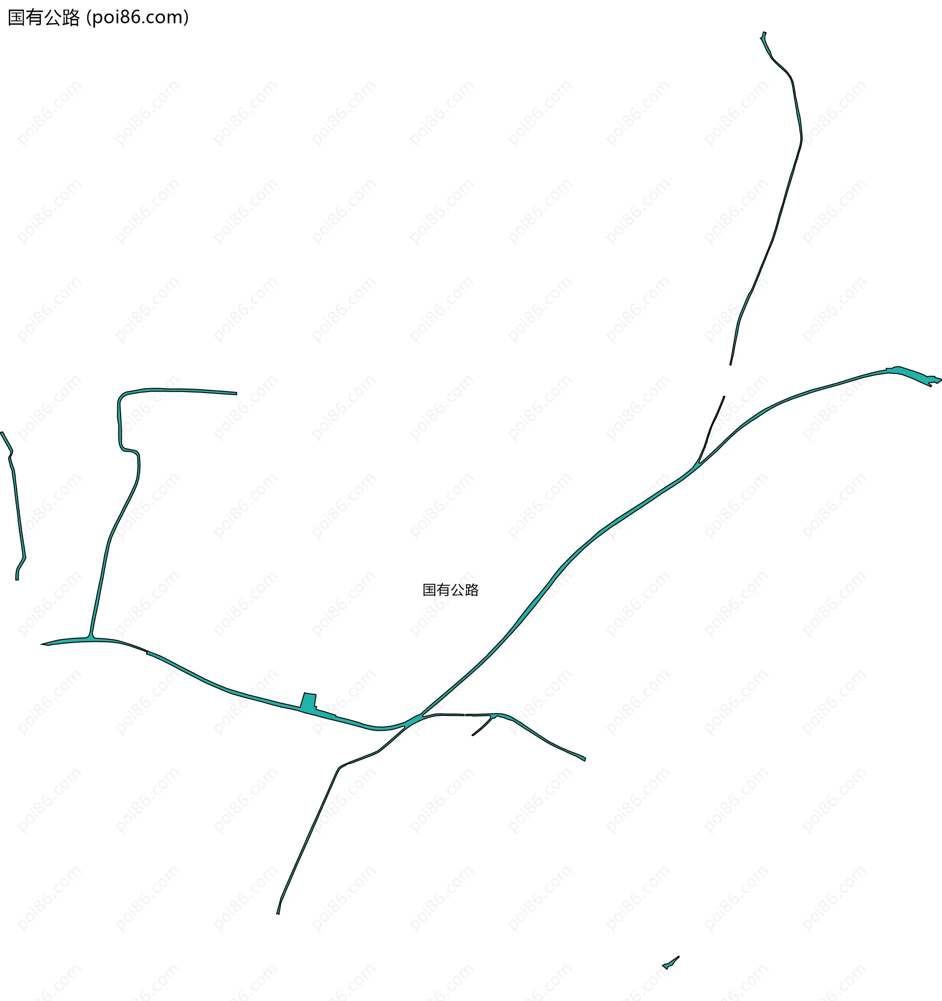 国有公路边界地图