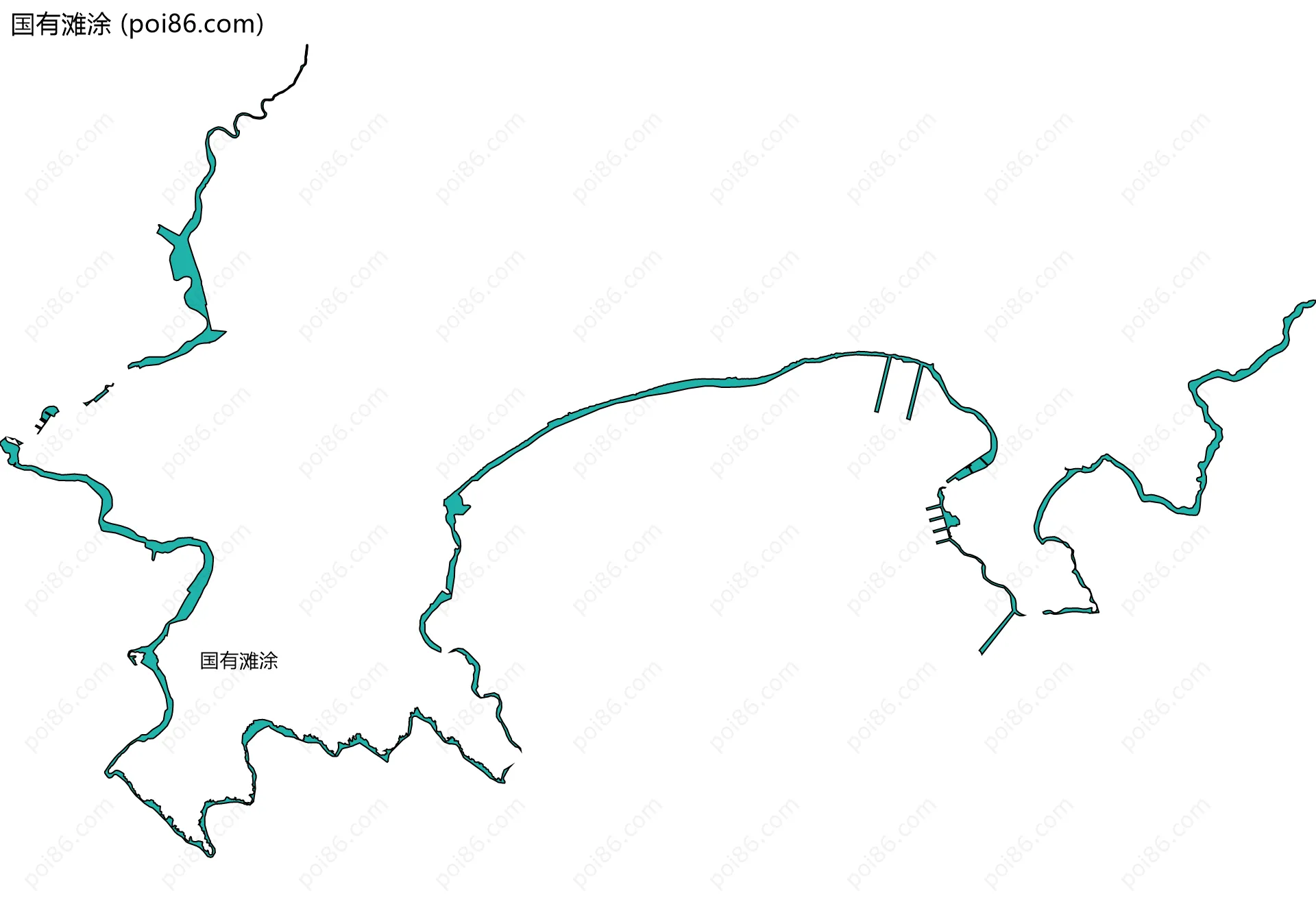 国有滩涂边界地图