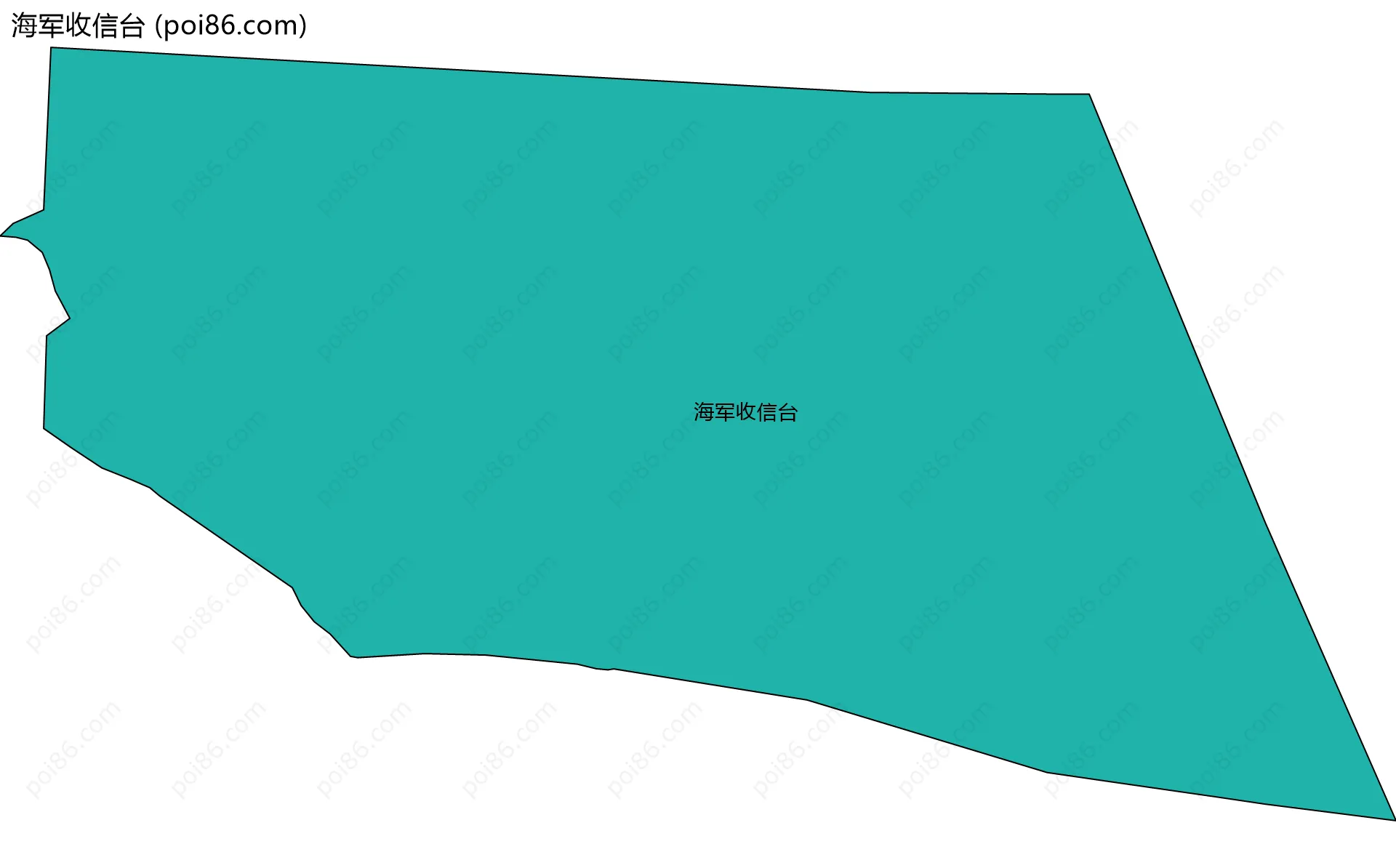 海军收信台边界地图
