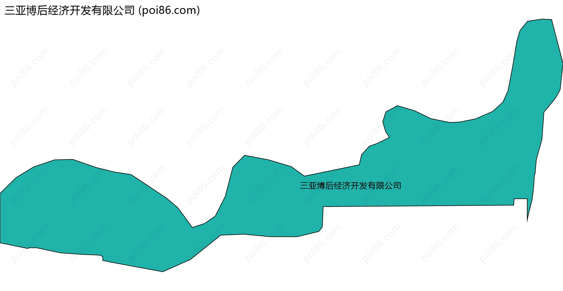 三亚博后经济开发有限公司边界地图