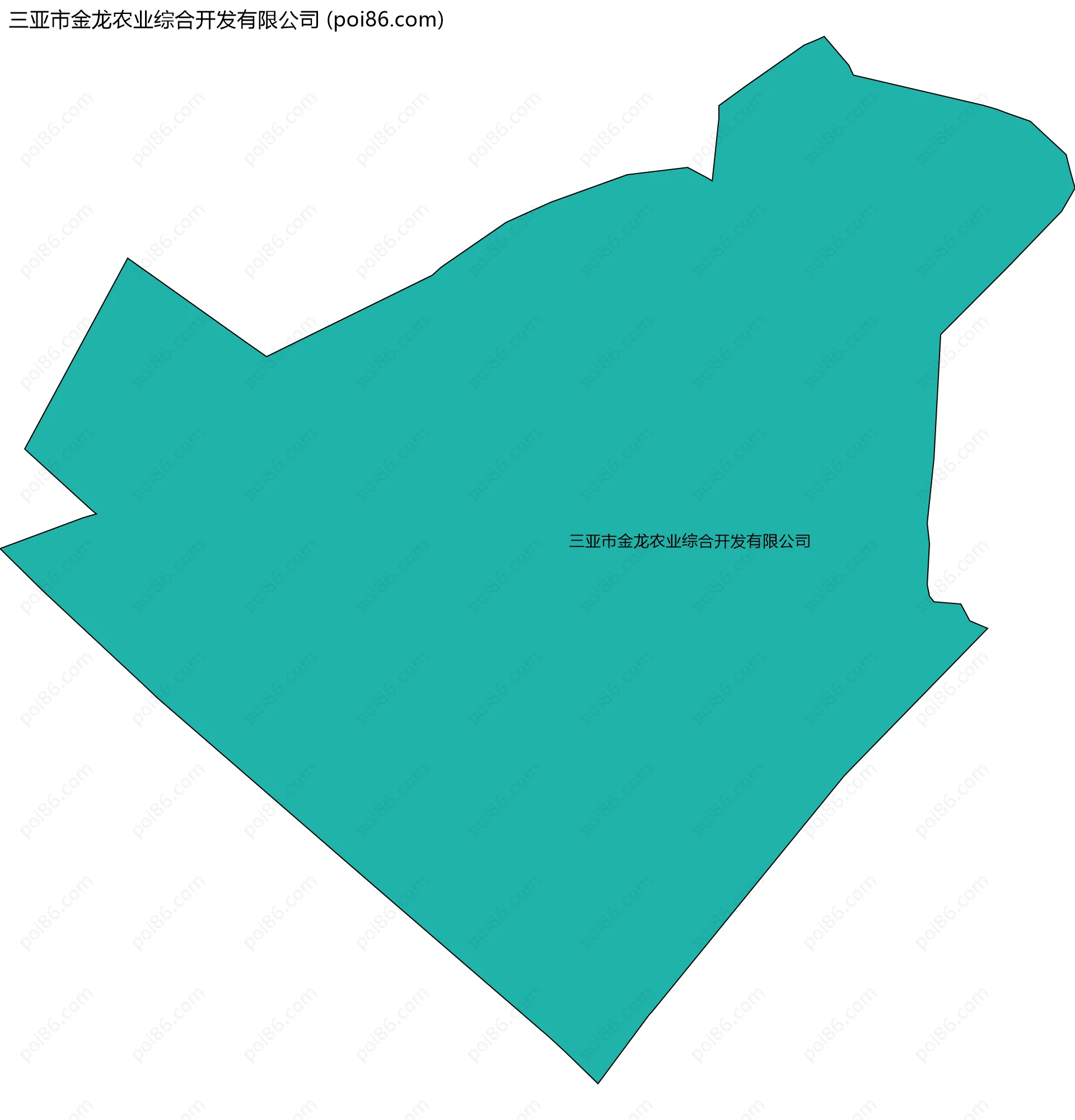 三亚市金龙农业综合开发有限公司边界地图
