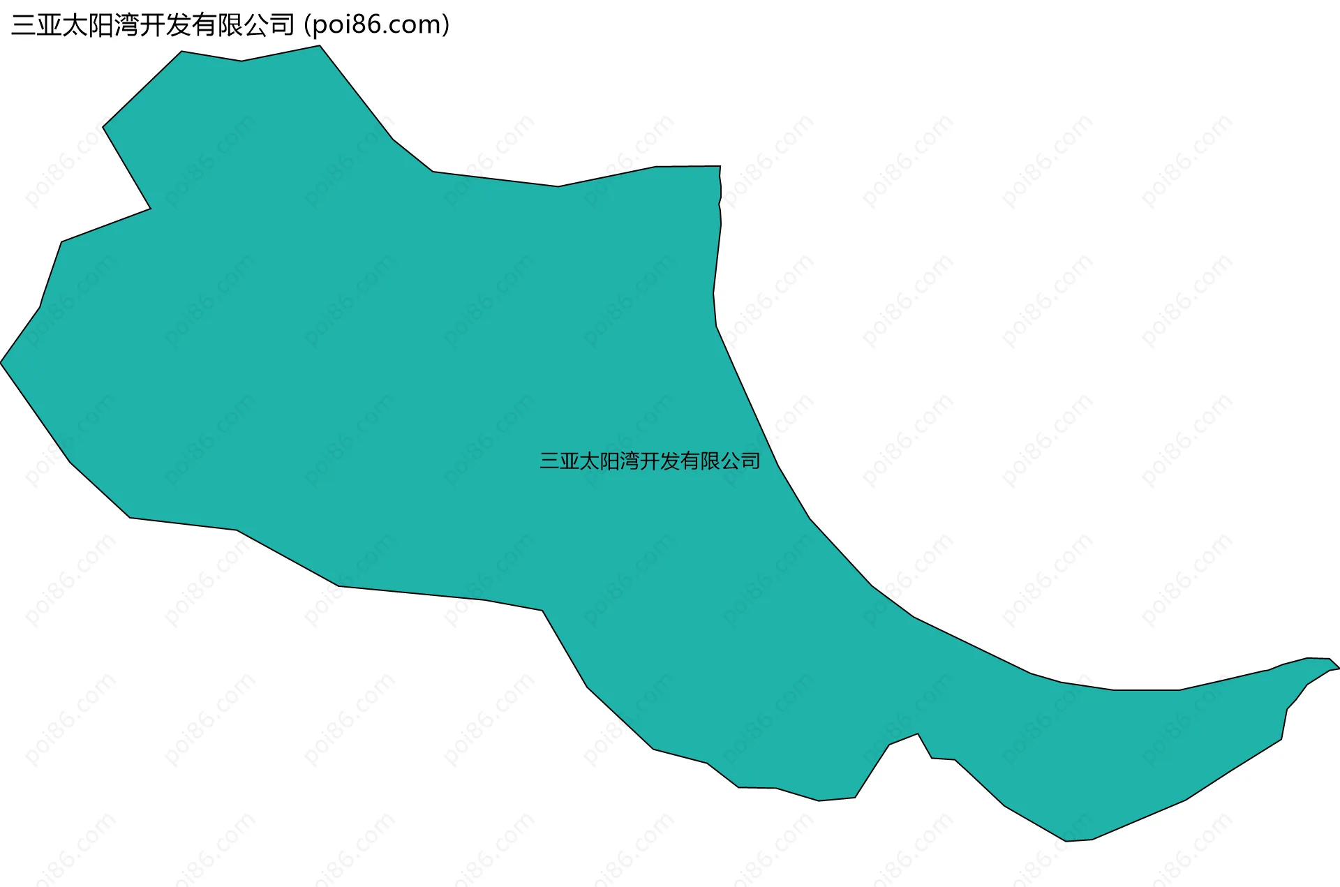 三亚太阳湾开发有限公司边界地图
