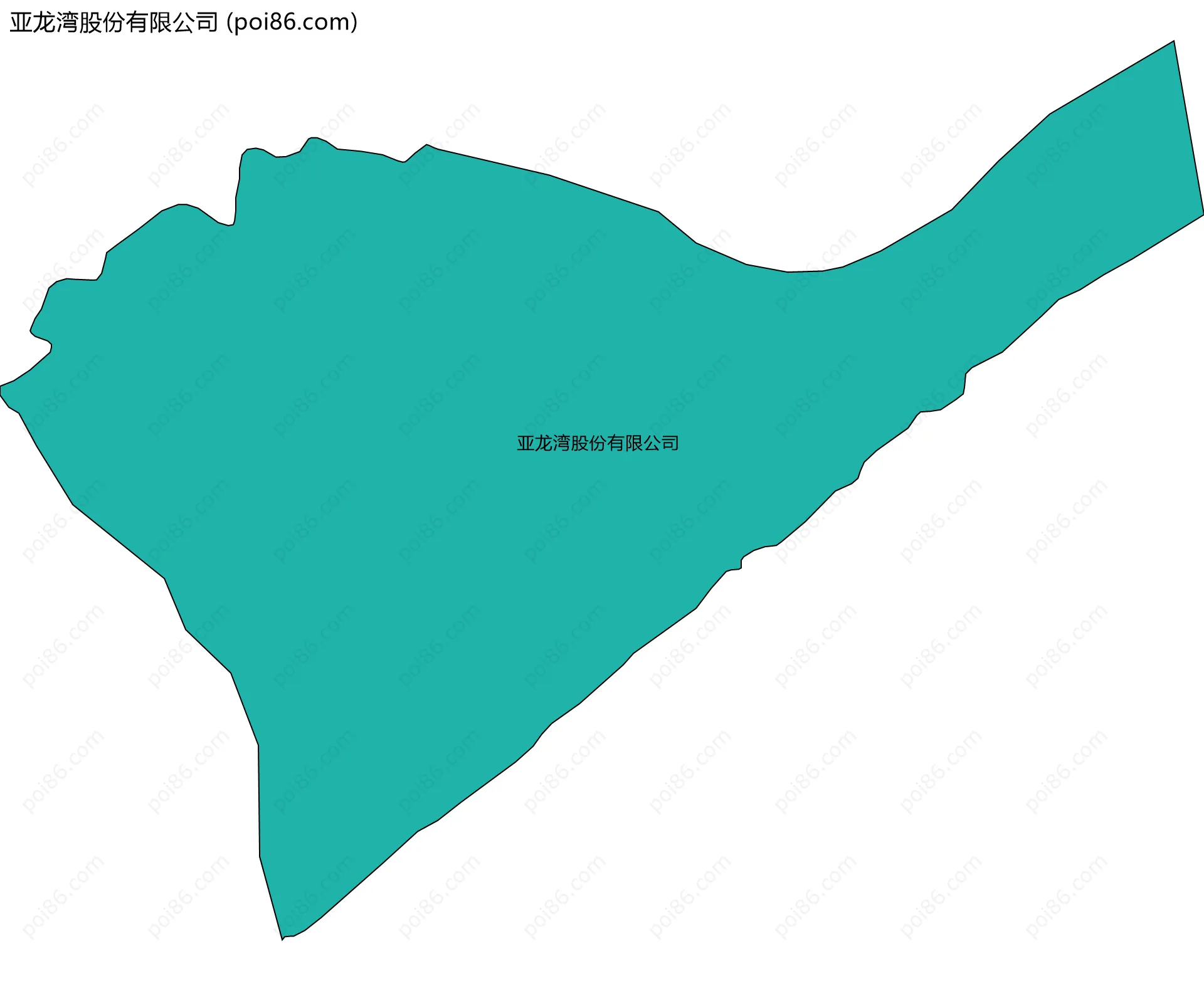 亚龙湾股份有限公司边界地图