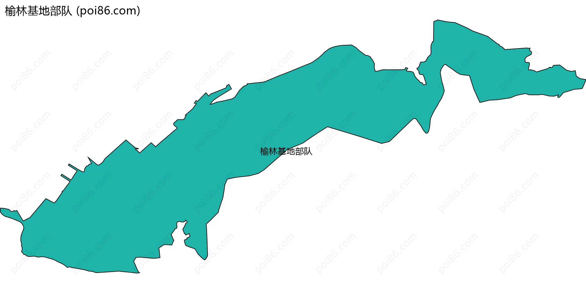 榆林基地部队边界地图