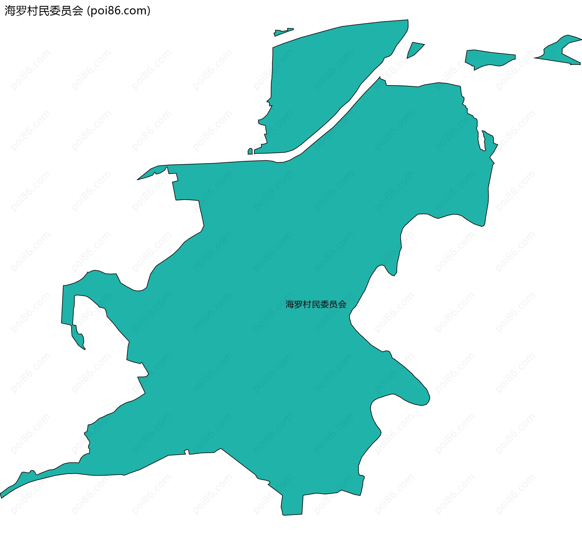 海罗村民委员会边界地图