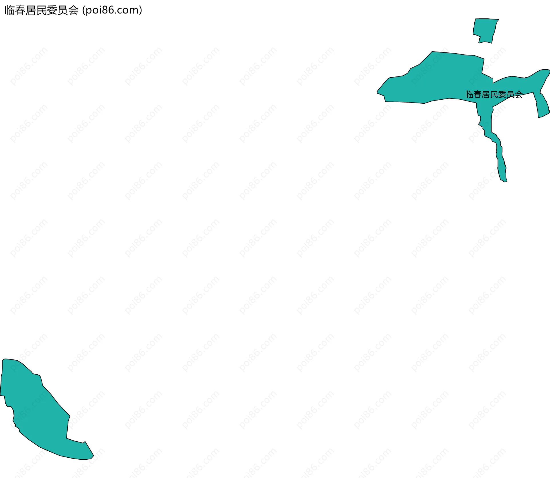 临春居民委员会边界地图