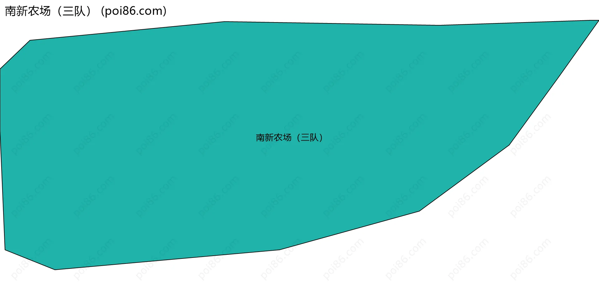 南新农场（三队）边界地图