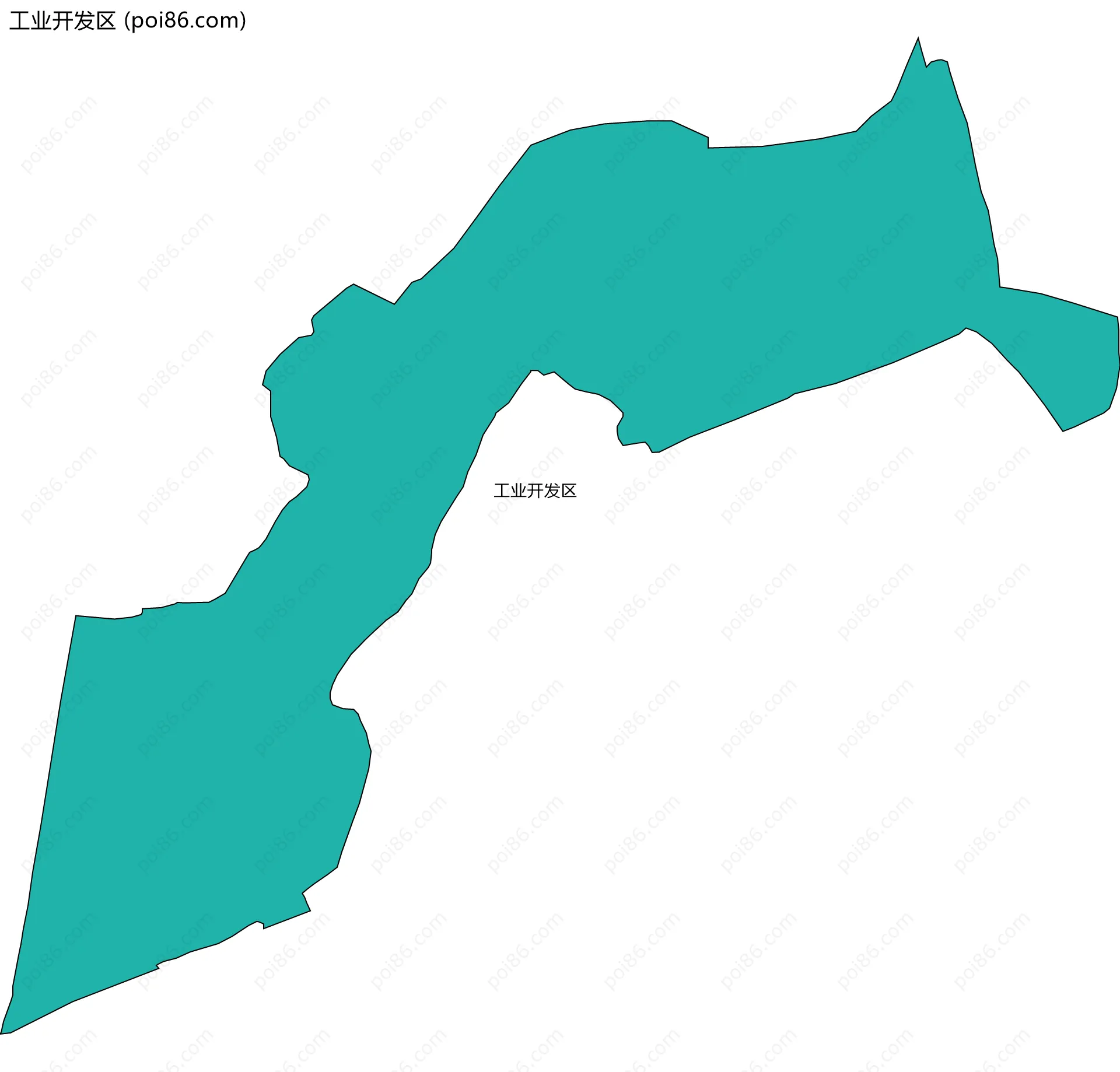 工业开发区边界地图
