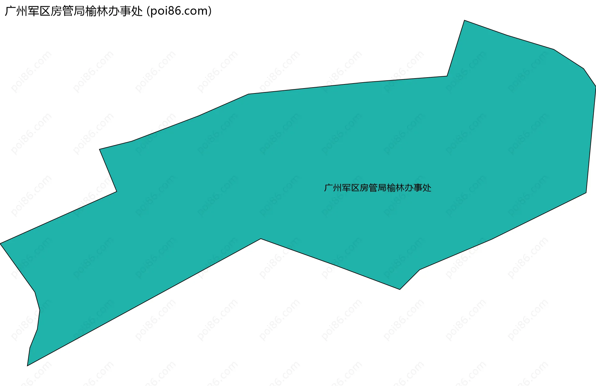广州军区房管局榆林办事处边界地图