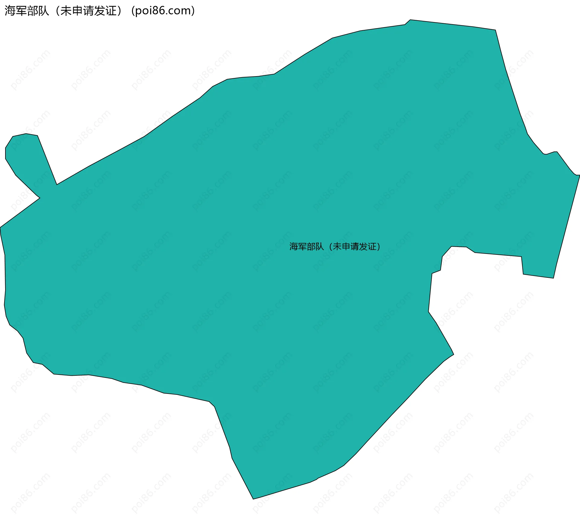 海军部队（未申请发证）边界地图