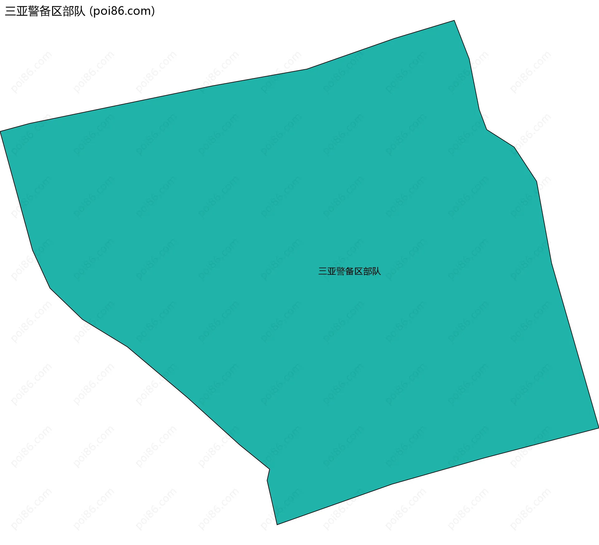 三亚警备区部队边界地图